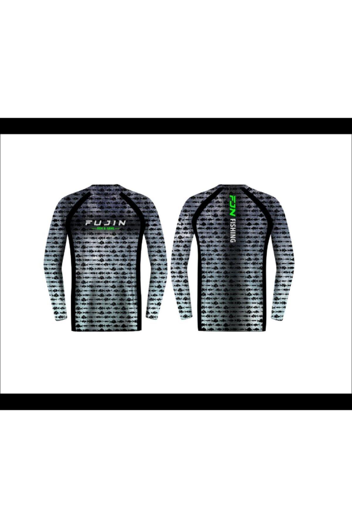 Fujin Performance Tshirt Aqua Blue Fish