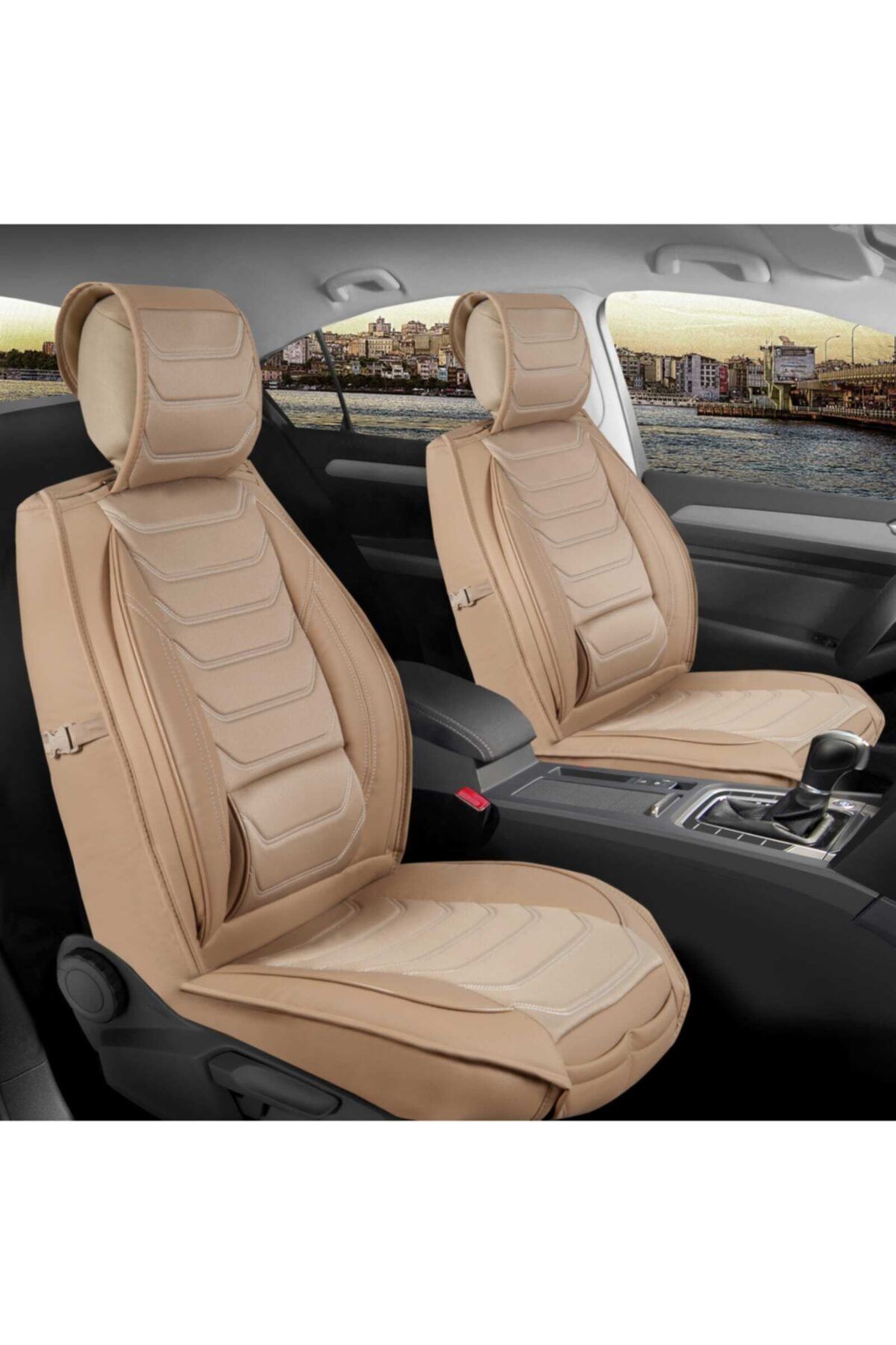 stiloto Hyundai I20 Uyumlu Premium Deri Tam Set Oto Koltuk Kılıfı (hediyeli+terletm