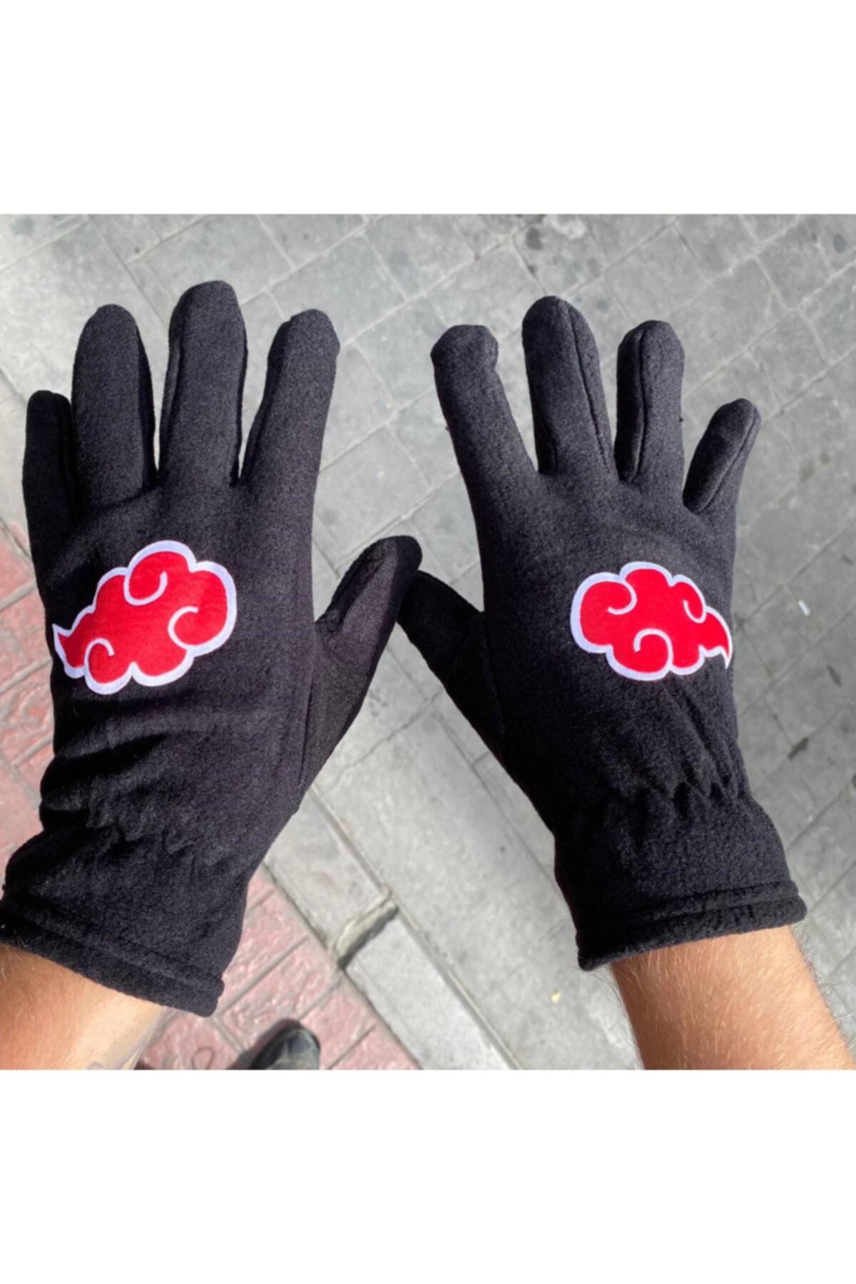 Köstebek Anime Naruto Shippuden: Akatsuki Clouds Unisex Eldiven