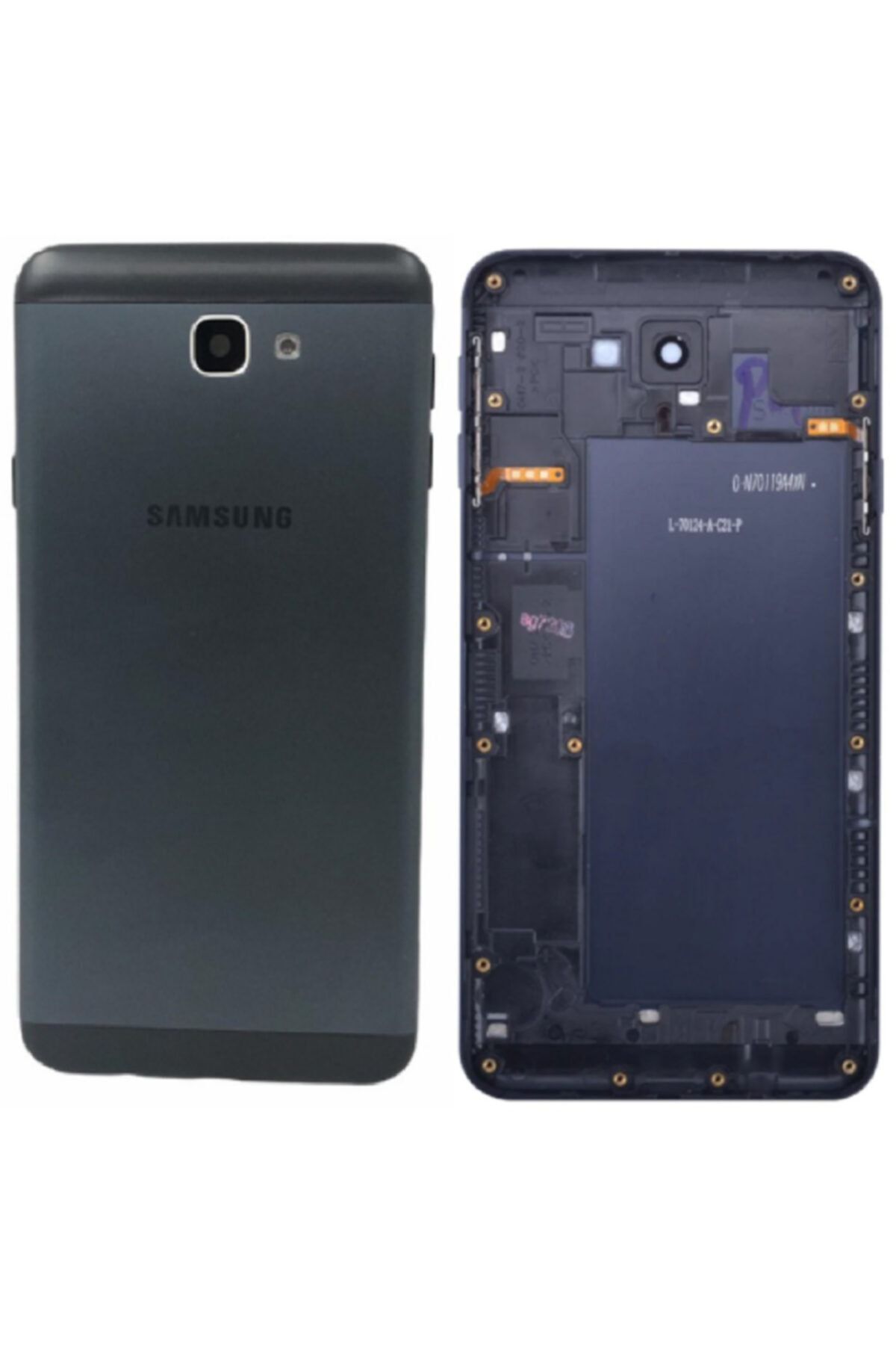 Samsung Galaxy J7 Prime 2 Kapak Pil Batarya Kapağı Yüksek Kalite Siyah