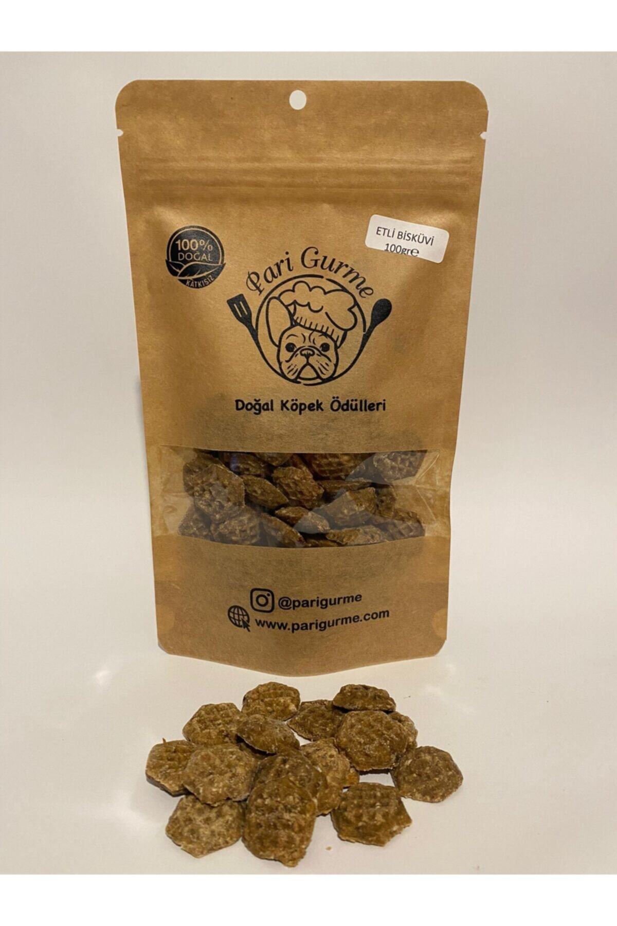 Pari Gurme %100 Doğal Katkısız Gerçek Kuzu Etli Bisküvi Köpek Ödül Maması 100gr