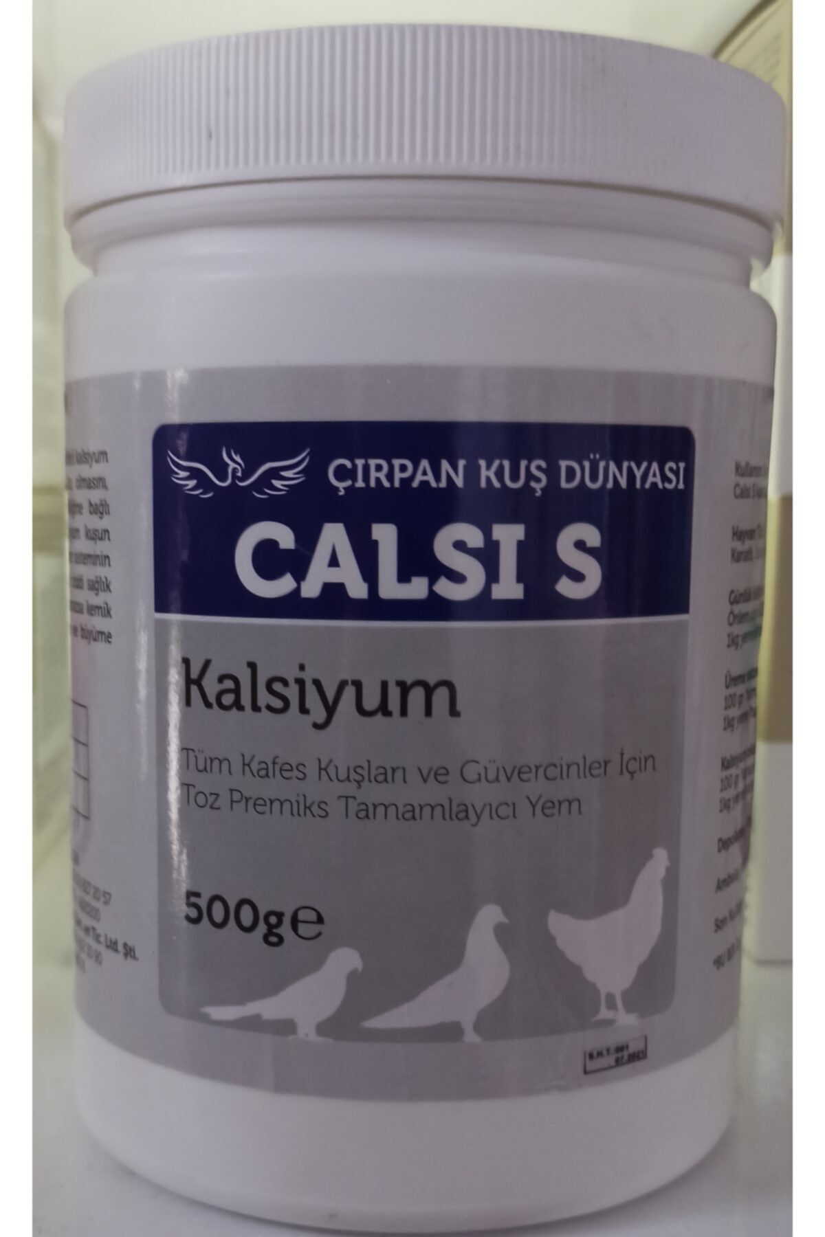 Aslan Kafes Kuşları Ve Güvercinler Için Kuş Kalsiyum 500 gr