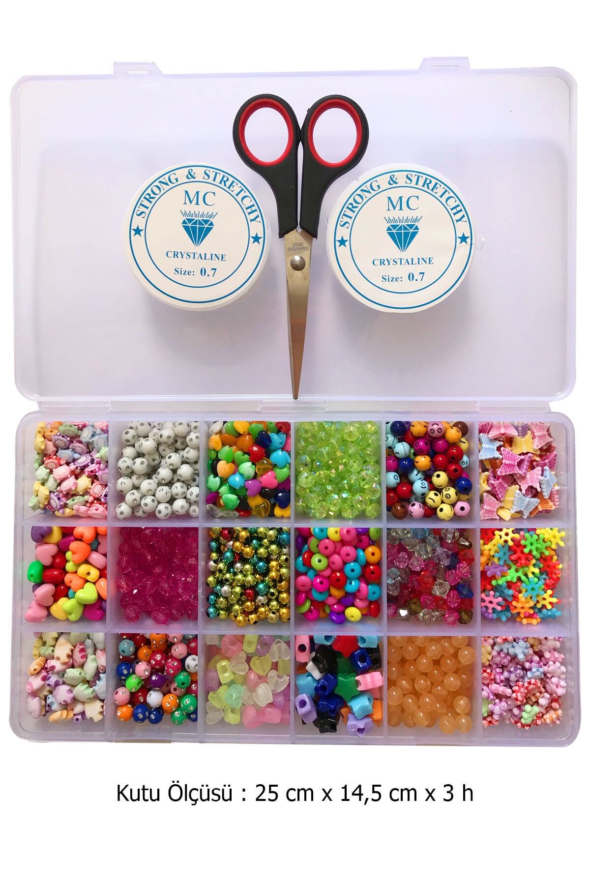 uniquehobby Boncukla Takı Yapma Hobi Seti 1 - Boncukla Kendin Yap - Hobi Seti - Bileklik Kolye Takı Yapım Seti