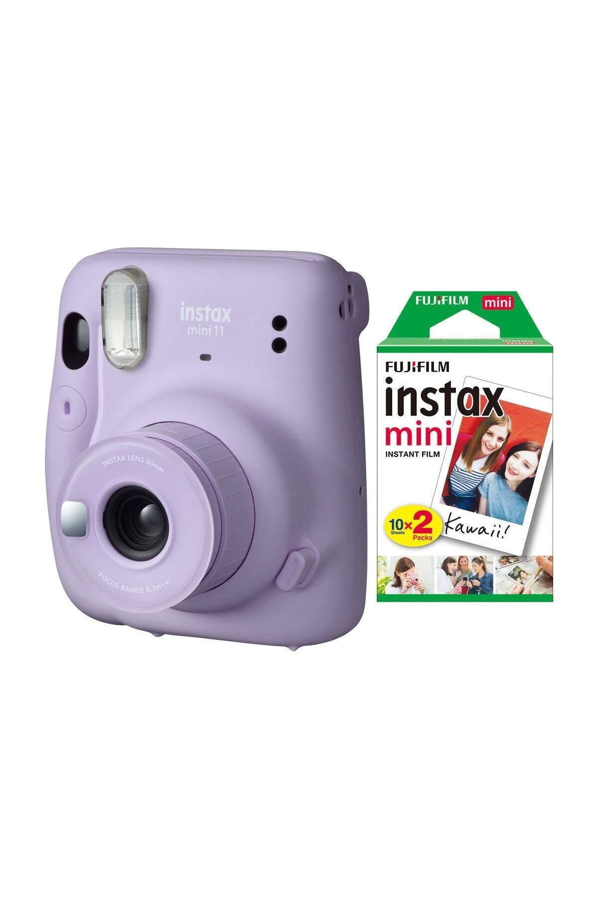 Fujifilm Instax Mini 11 Lila Fotoğraf Makinesi 20li Film