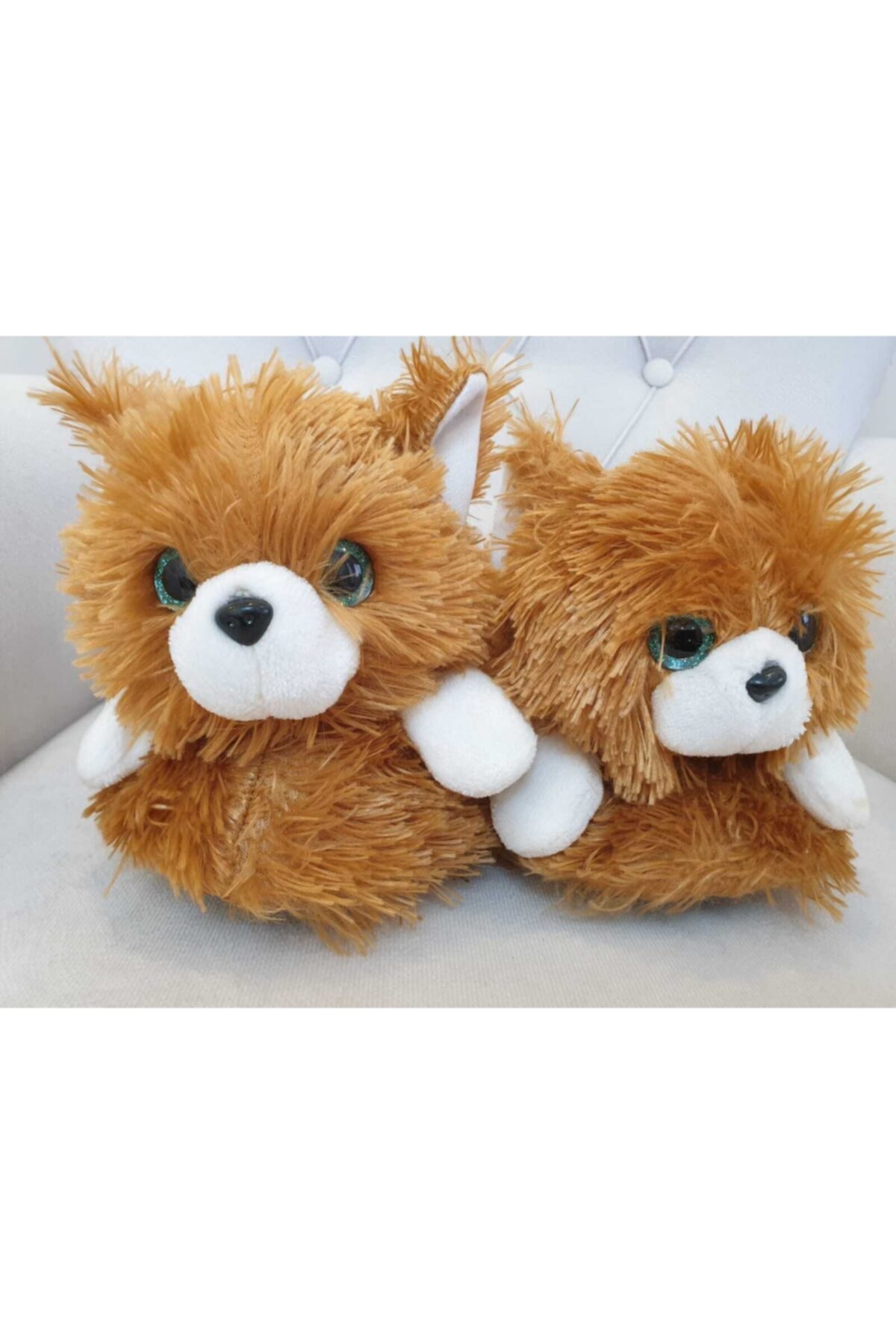 Ahis -home'den Kedili Peluş Panduf Yumuşacık Sessiz Taban
