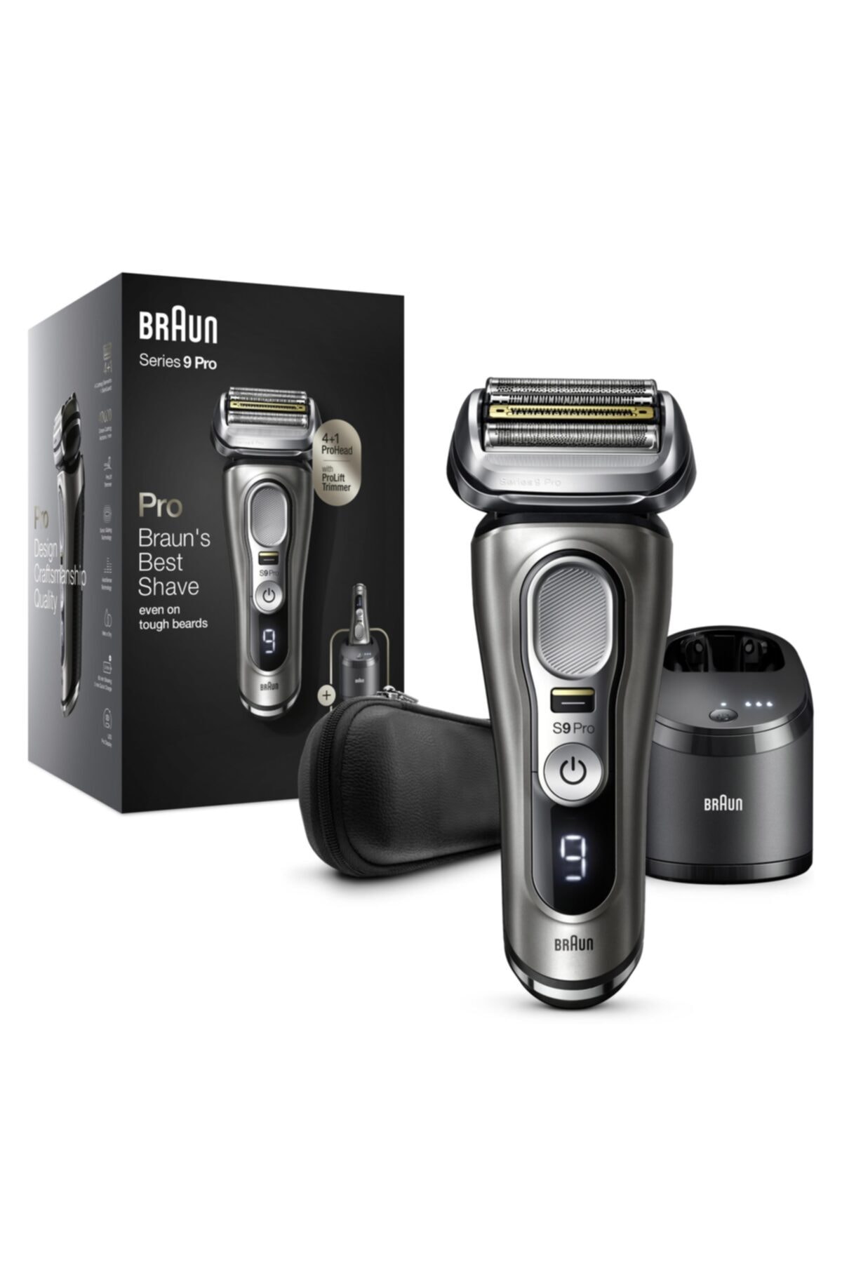 Braun Series 9 Pro 9465cc Islak & Kuru Tıraş Makinesi + Clean&charge + Deri Seyahat Kılıfı