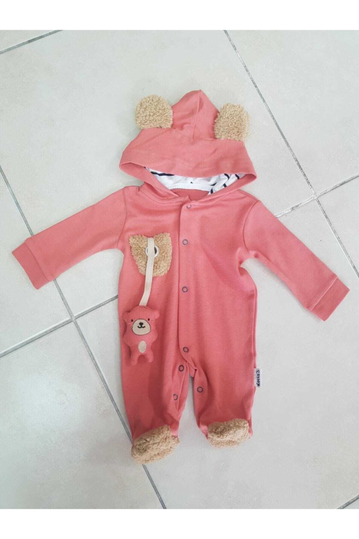 Necix's Unisex Bebek Tulumu Oyuncaklı Ayıcıklı