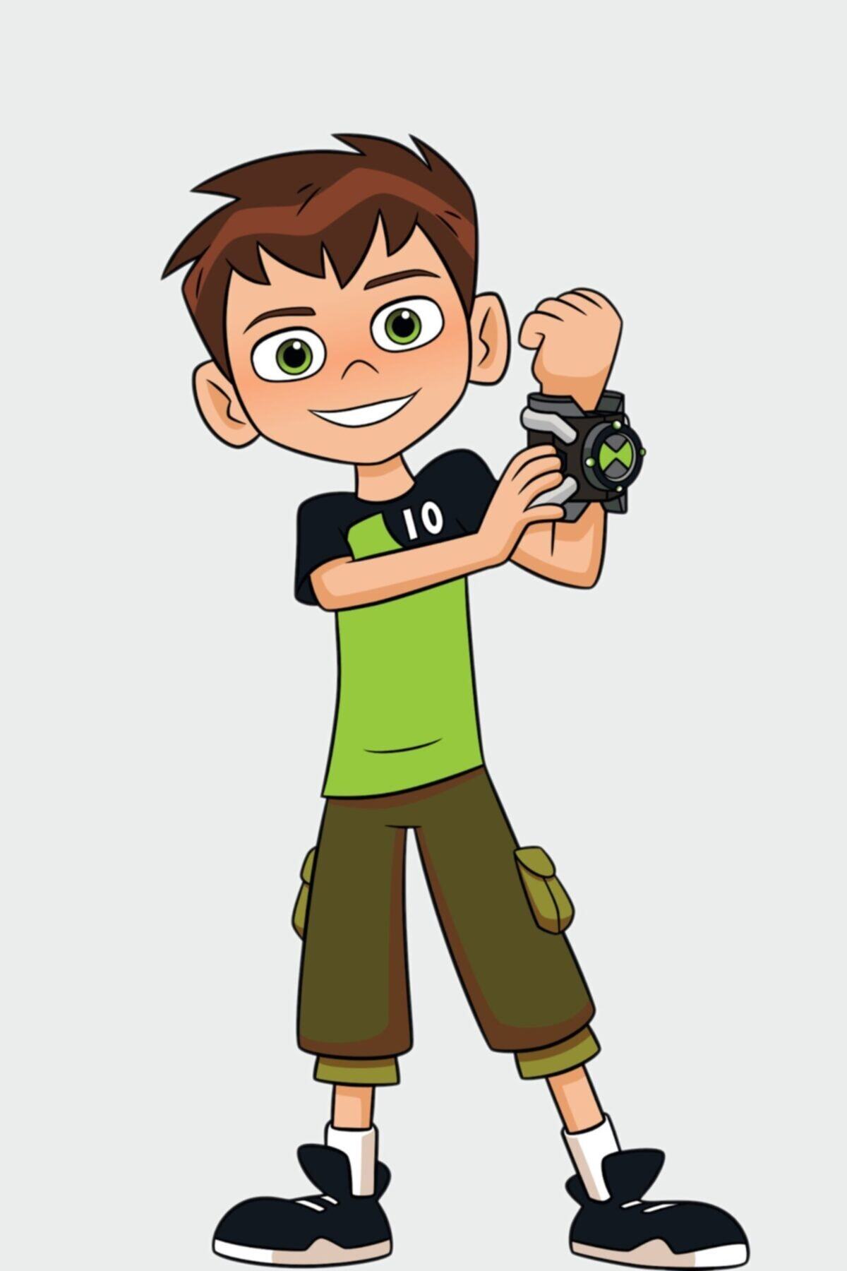 dakik reklam Ben 10 Maketi Ben Ten Figür Maket Ayaklı Karton Adam Maketi 110 cm