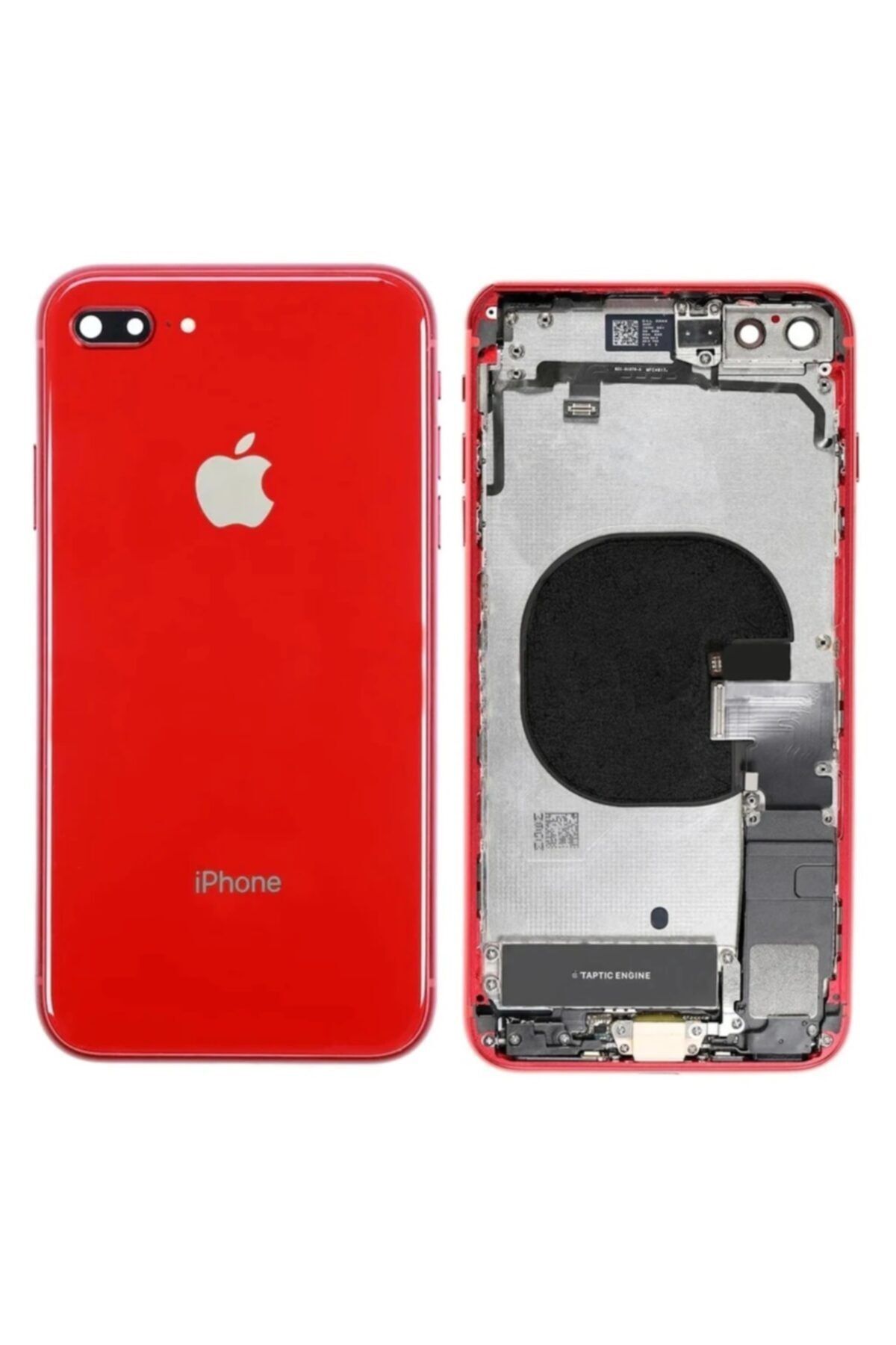 Qudex Iphone 8 Plus Dolu Full Kasa Arka Kapak Servis Orj Kırmızı