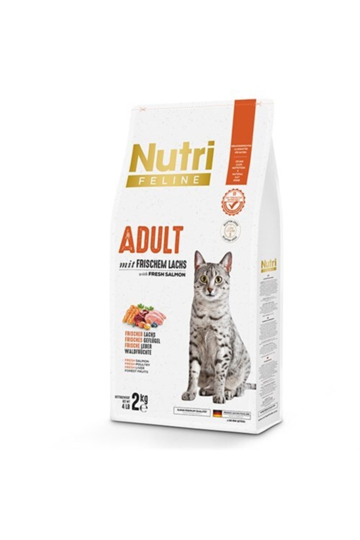 Nutri Feline Adult Salmon Somonlu Yetişkin Kedi Maması 2 Kg