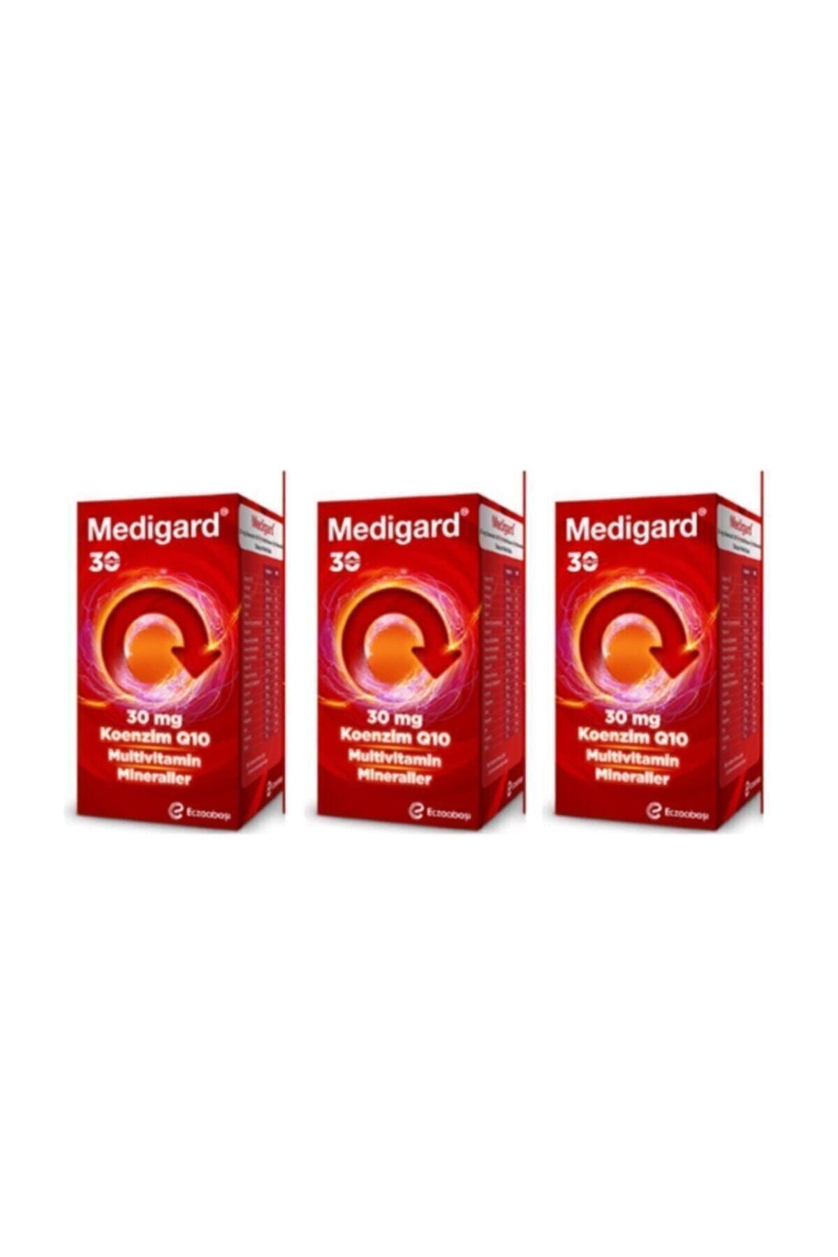 MEDİGARD Eczacıbaşı Vitamin Mineral Kompleks Coq10 90 Tablet| 3 X 30 Tablet Set - Multivitamin