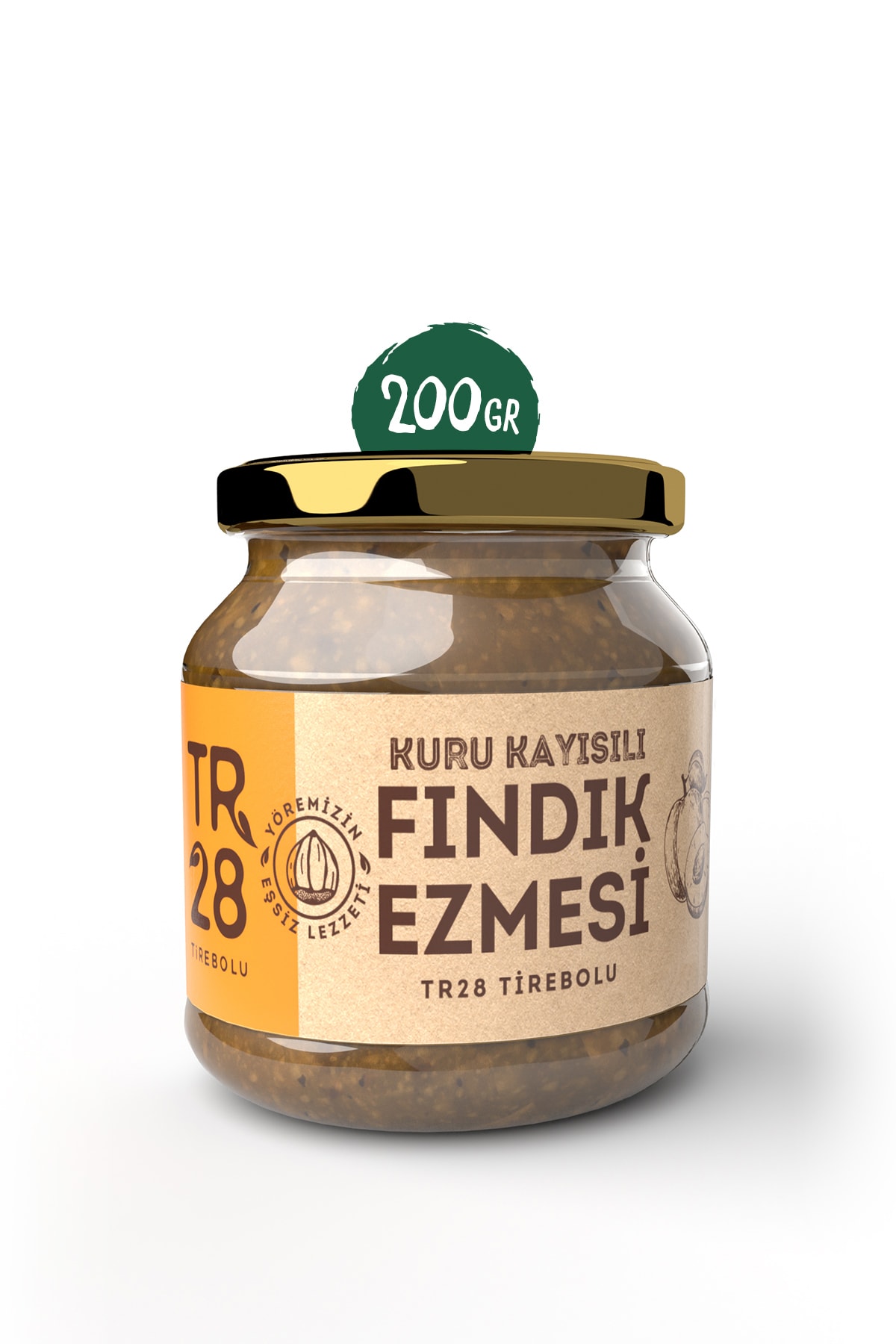 TR 28 Kuru Kayısılı Fındık Ezmesi (200 GR)