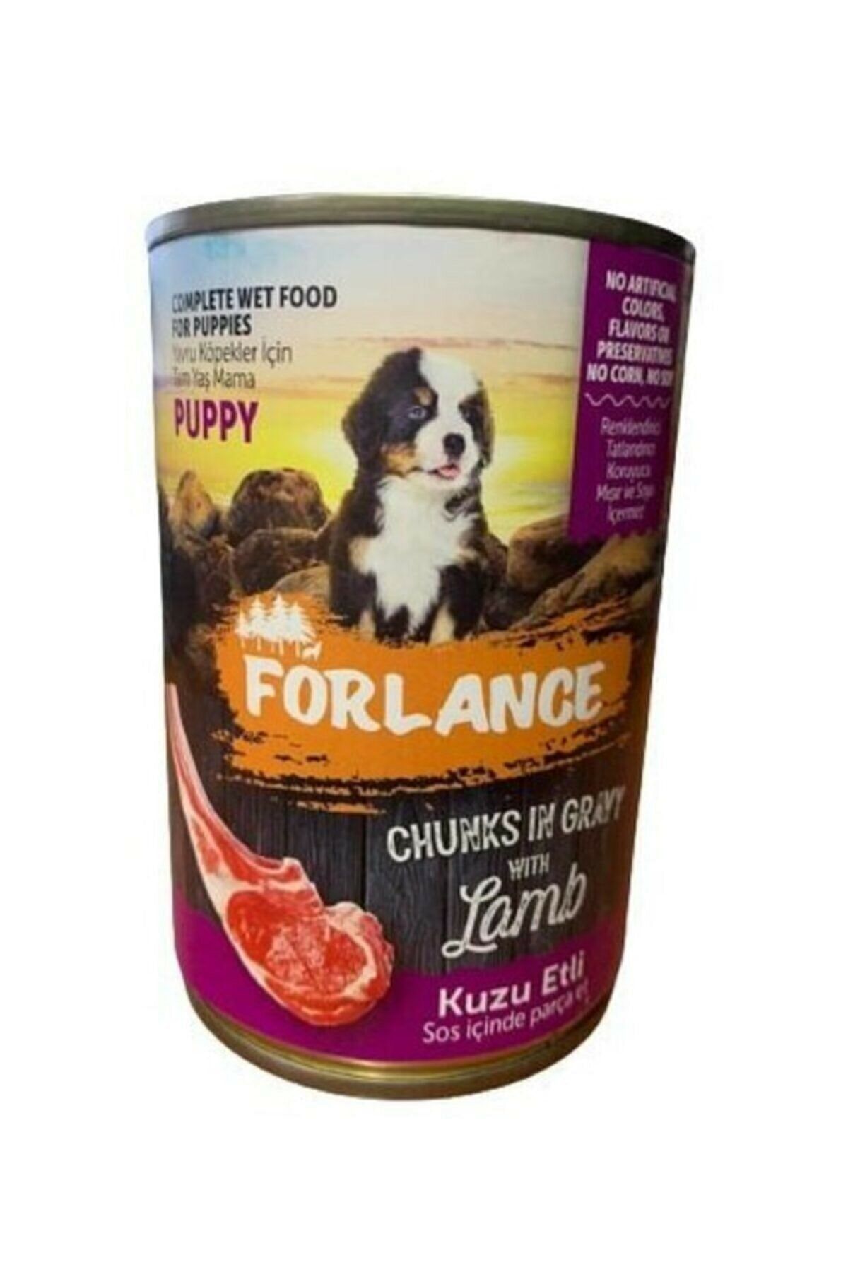 Forlance Kuzu Etli Yavru Köpek Konservesi 400gr (6 Adet)