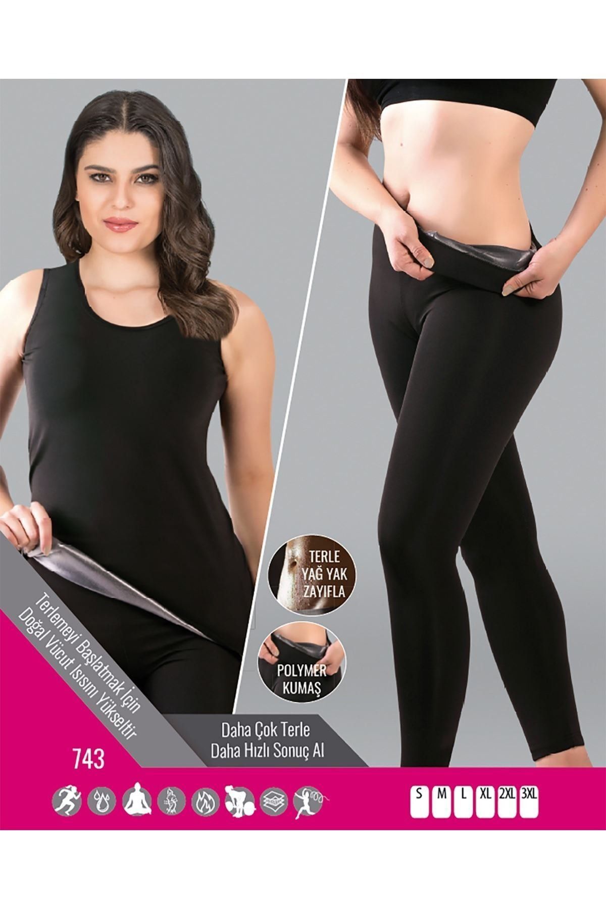 Derbars 743 Termal Sauna Takım Siyah