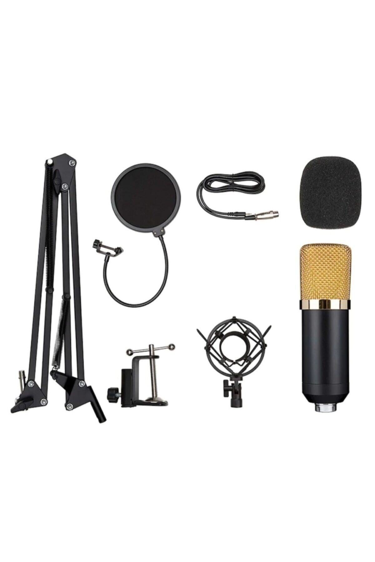 OEM Bm-700 Condenser Microphone+usb Sound Card Masaüstü Mikrofon