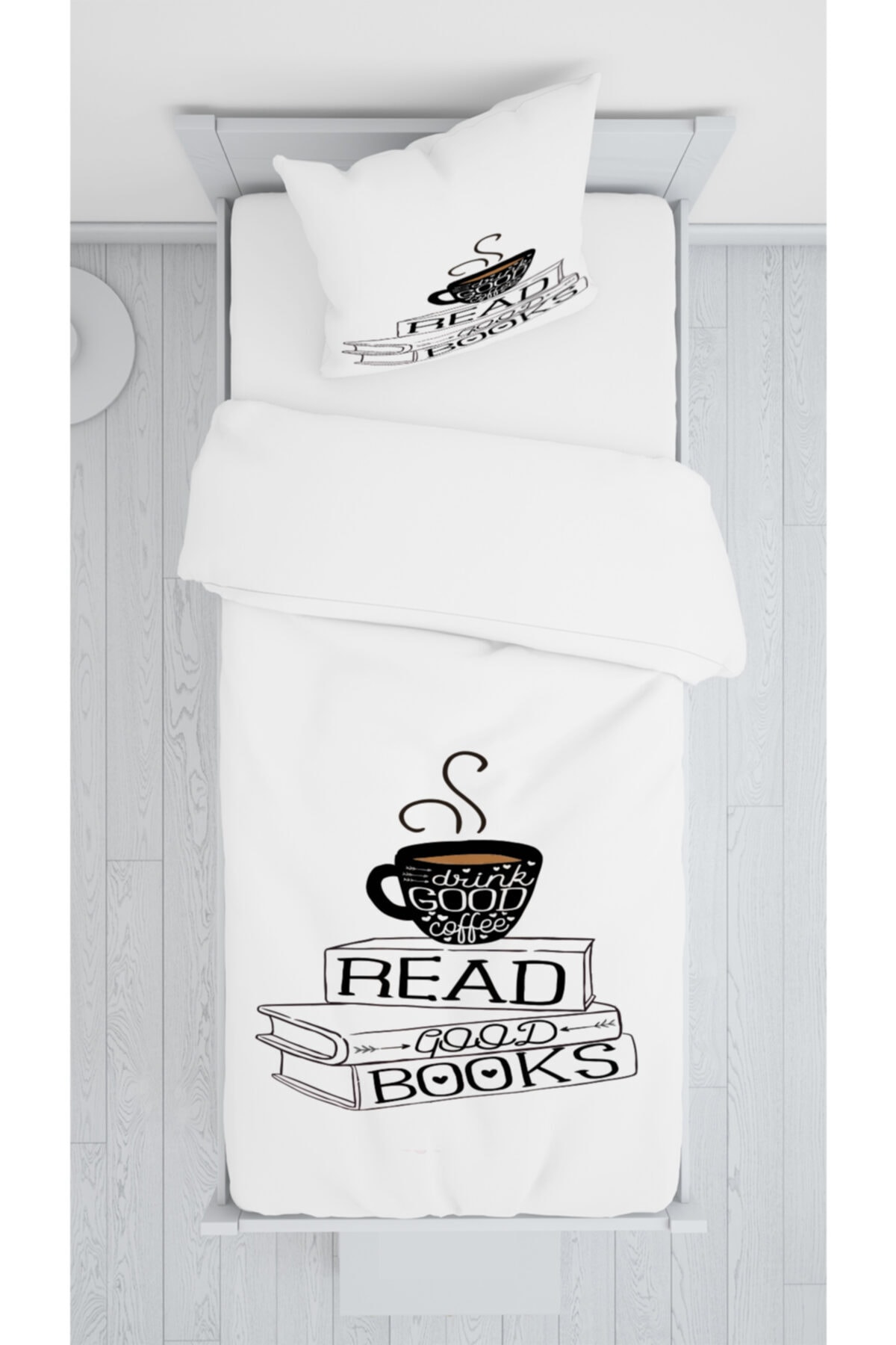 Daniel Kids Süet Yatak Örtüsü Takımı Books Desenli