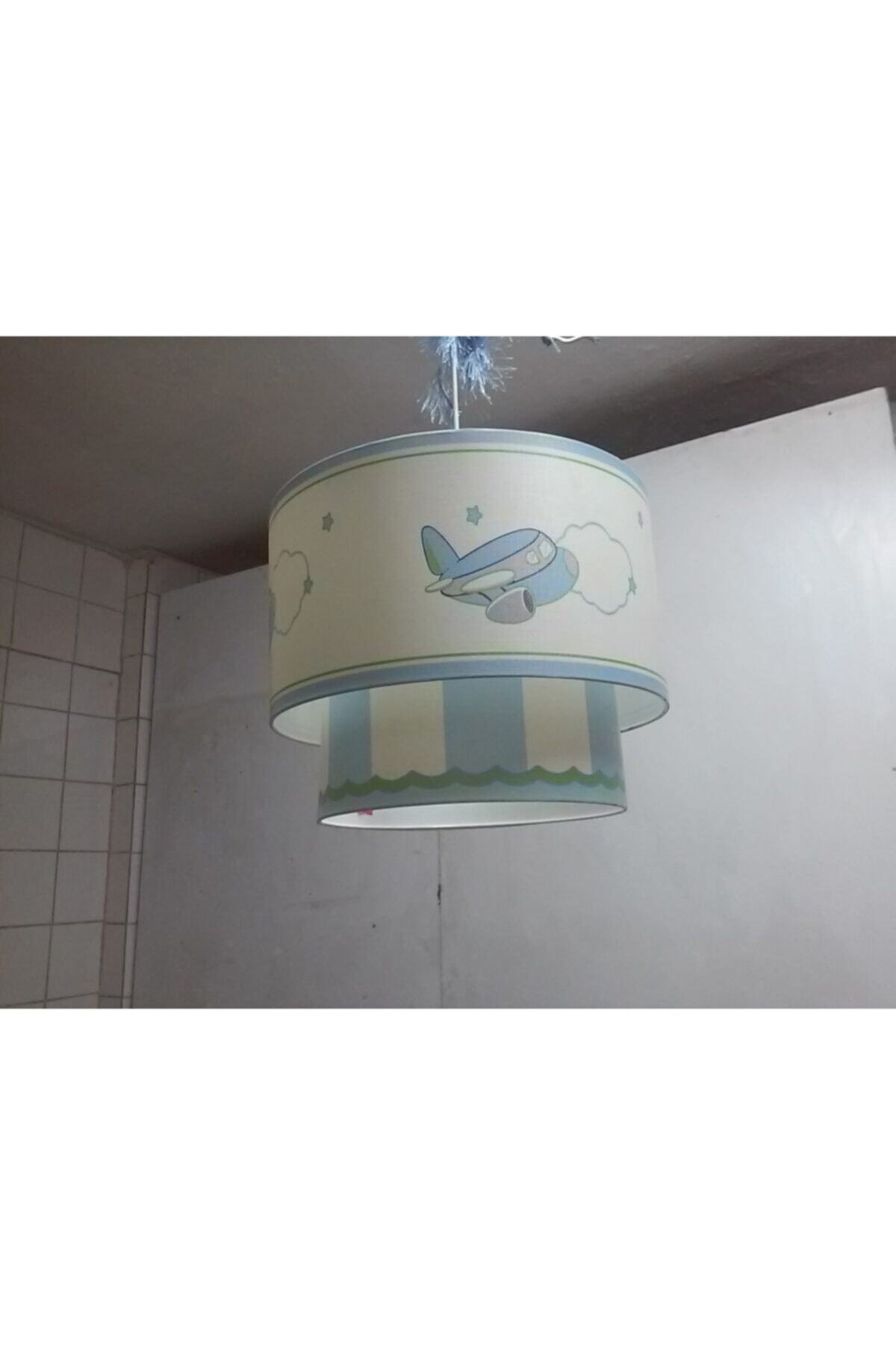 bebekulpdekor Uçaklı 2 Katlı Avize Bebek Çocuk Odası Avizesi