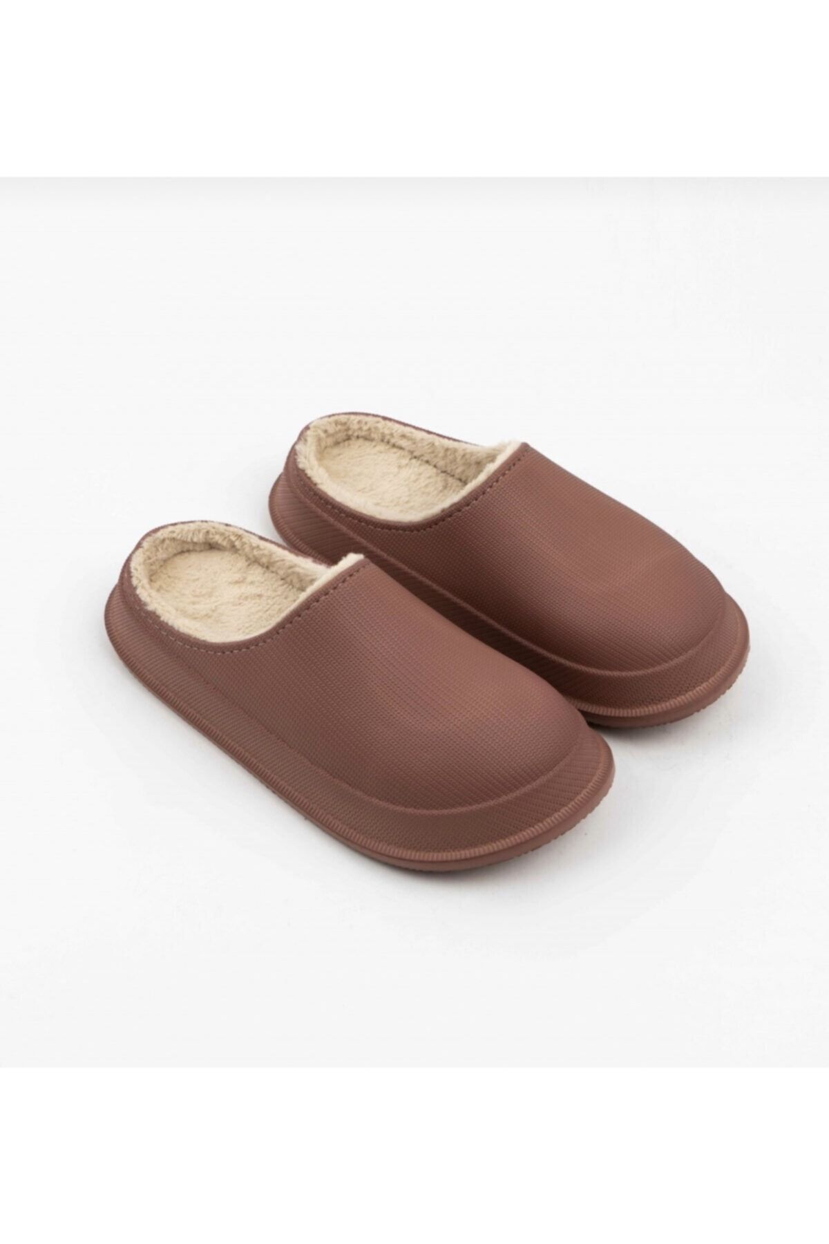 Bulut Shoes Gül Kurusu Mat Faylon Taban Içi Tüylü Terlik