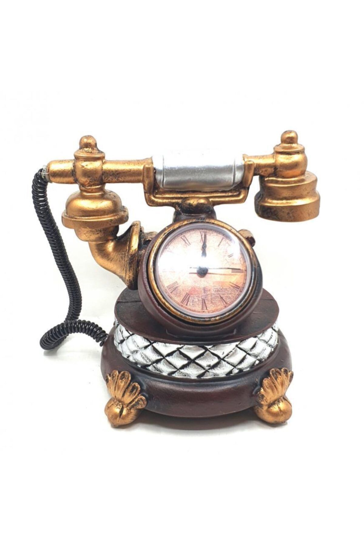 Hediye Kesesi Dekoratif Nostaljik Telefon Saat Ve Kumbara