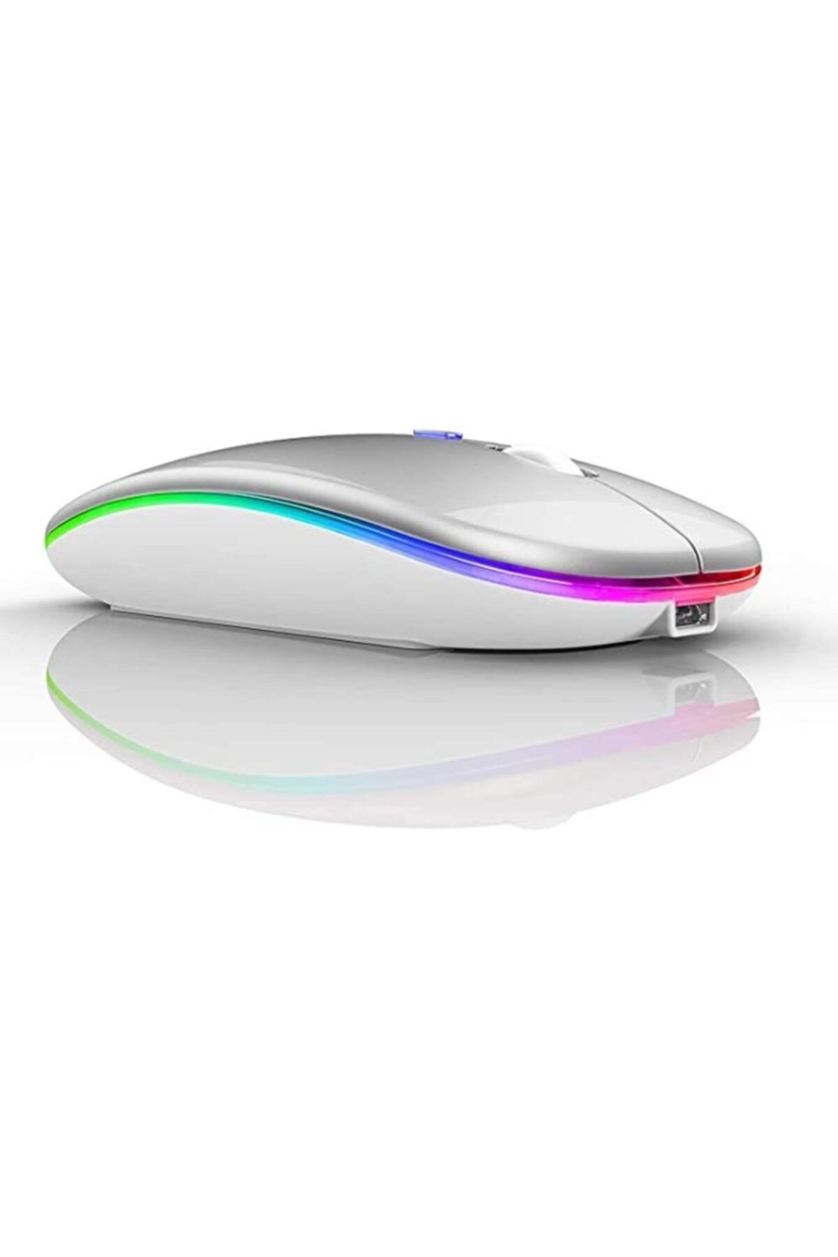 comse E 1300 Şarj Edilebilir Kablosuz Led Işıklı Sessiz Optik Mouse 2.4 Ghz