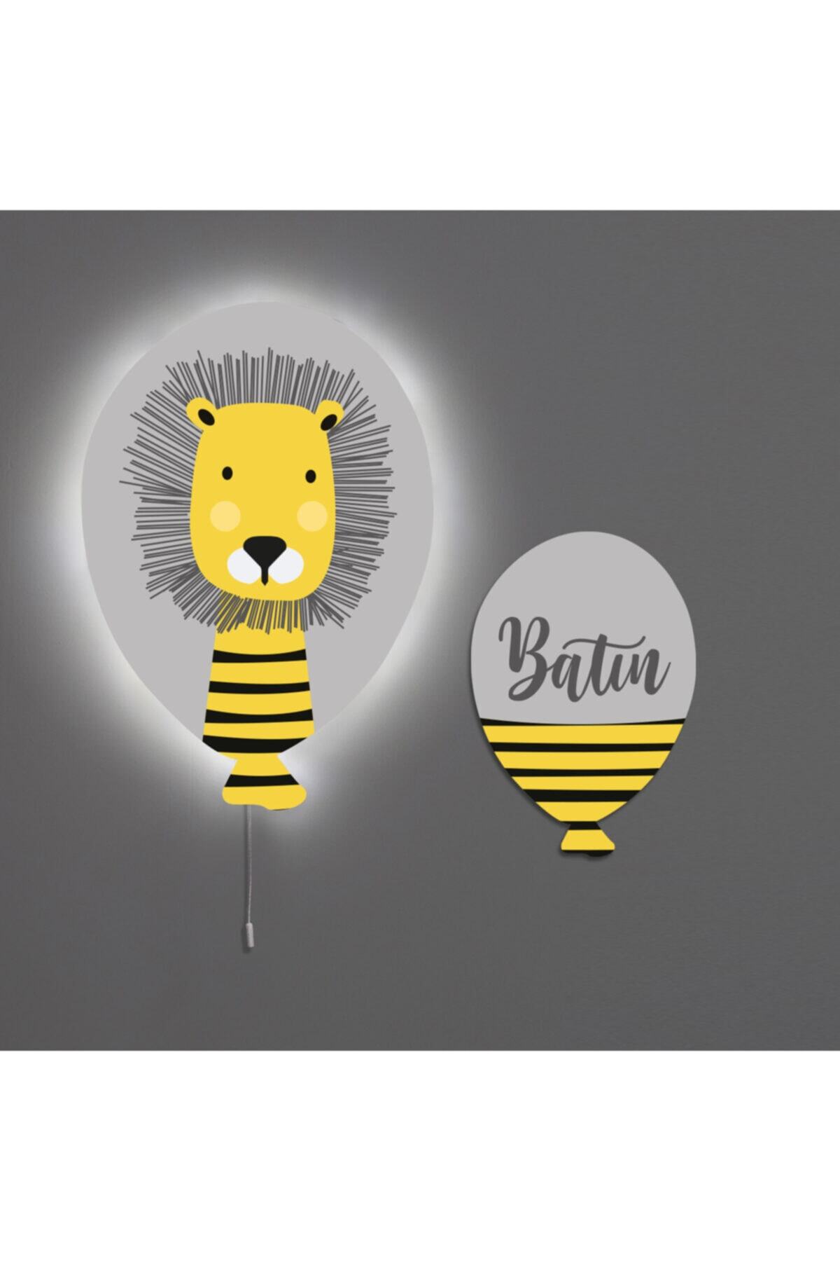 instababyrooms Çubuklu Aslan Şeker Balon Aydınlatma