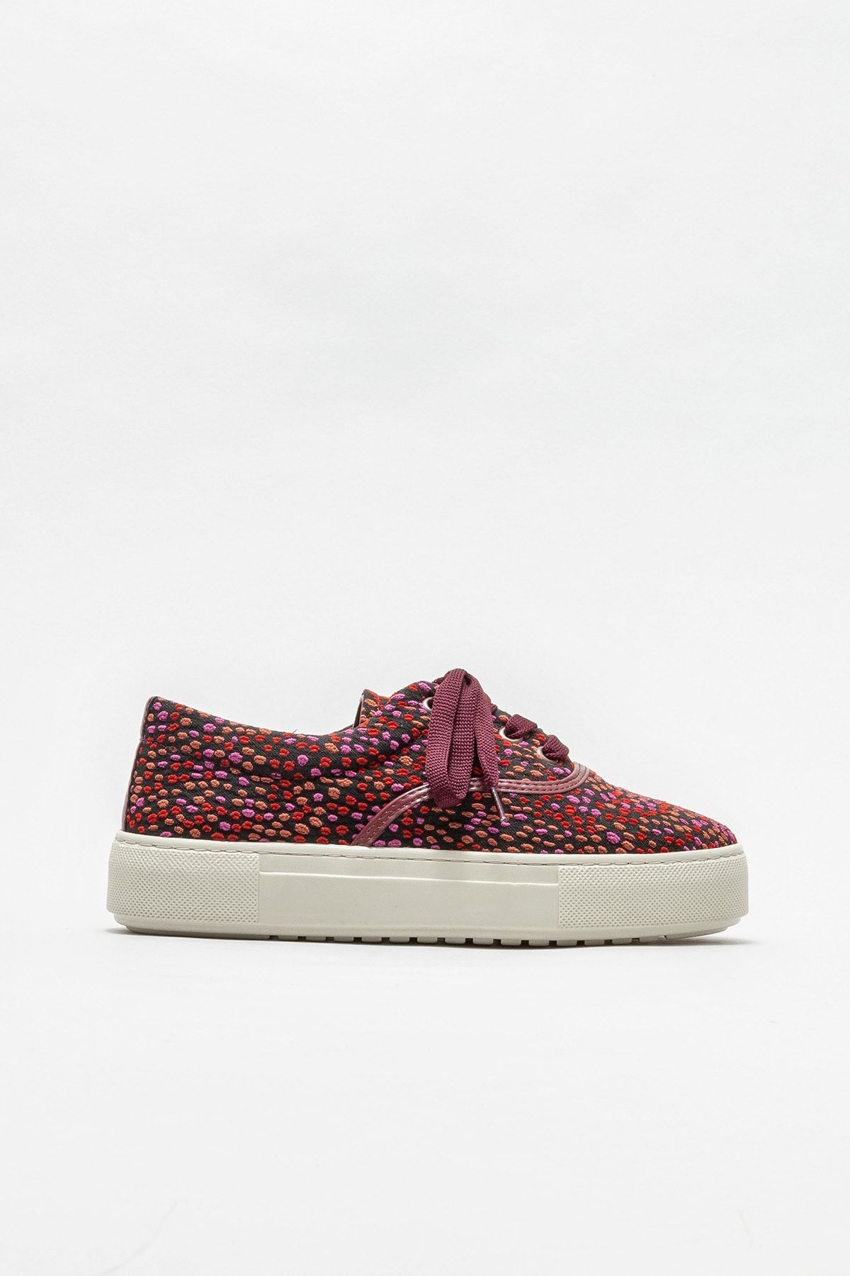 Elle Shoes Bordo Kadın Spor Ayakkabı
