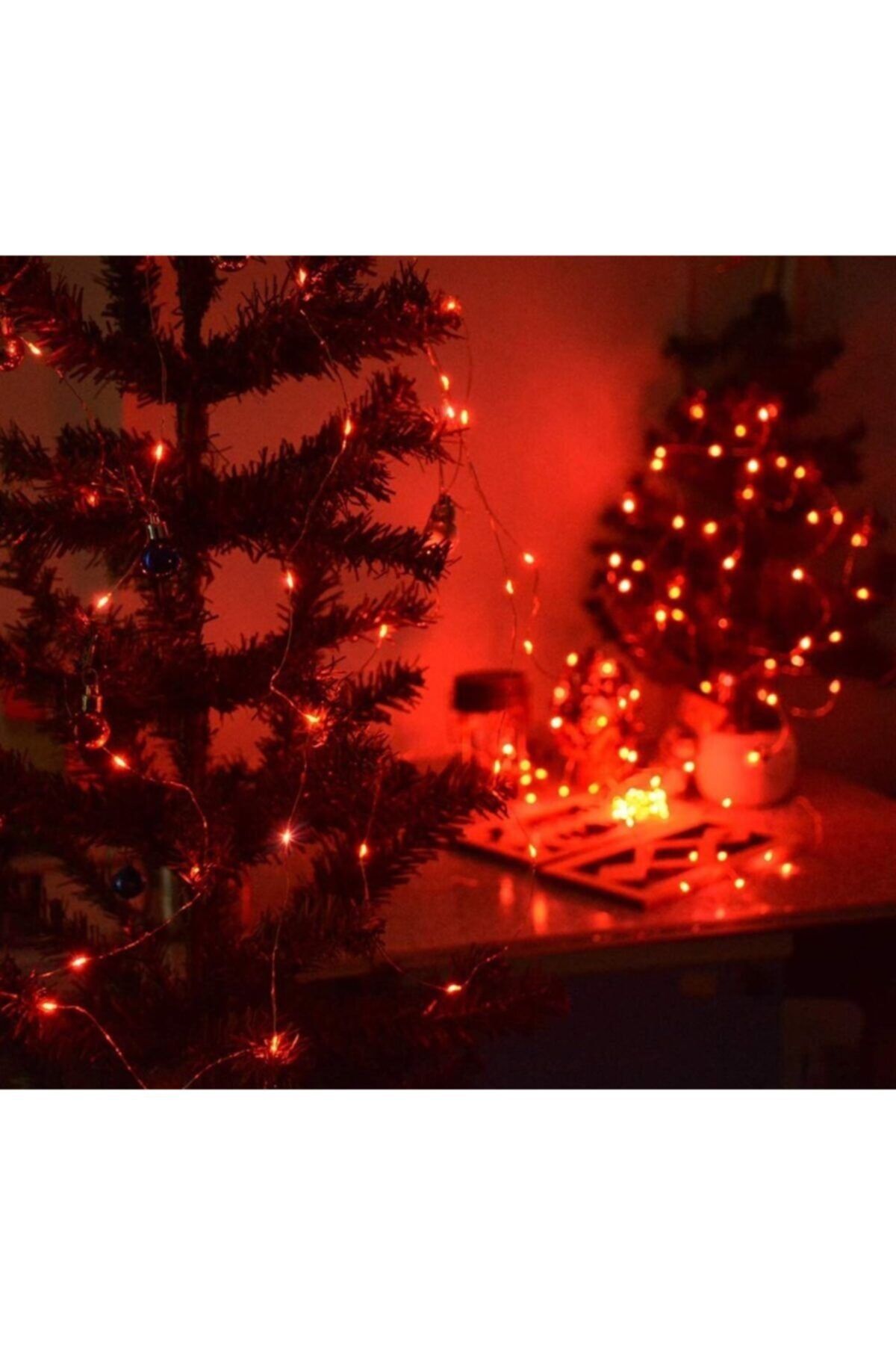 HandyShop 3 Metre Pilli Peri Led Işık Kırmızı