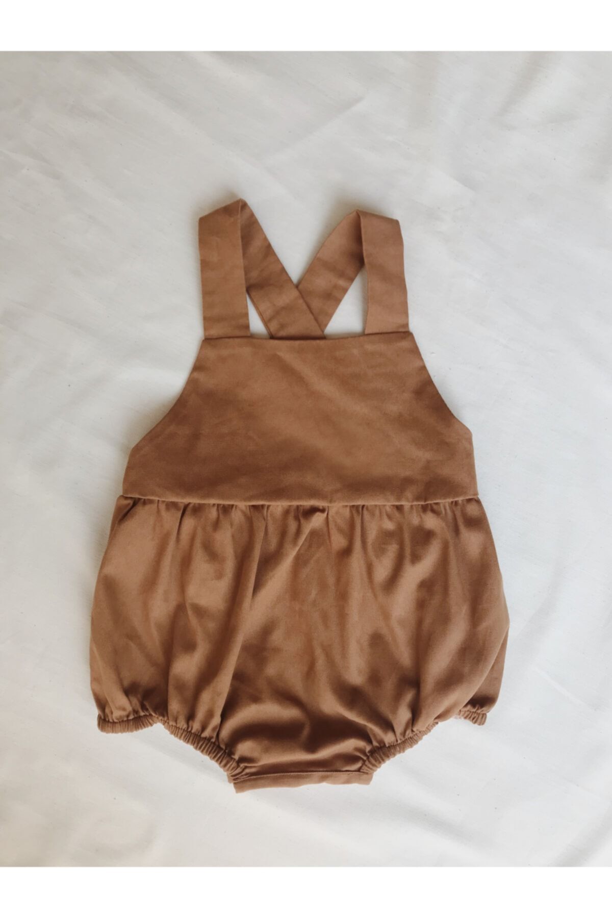 Meri Baby Bebek Tarçın Rengi Askılı Tulumu