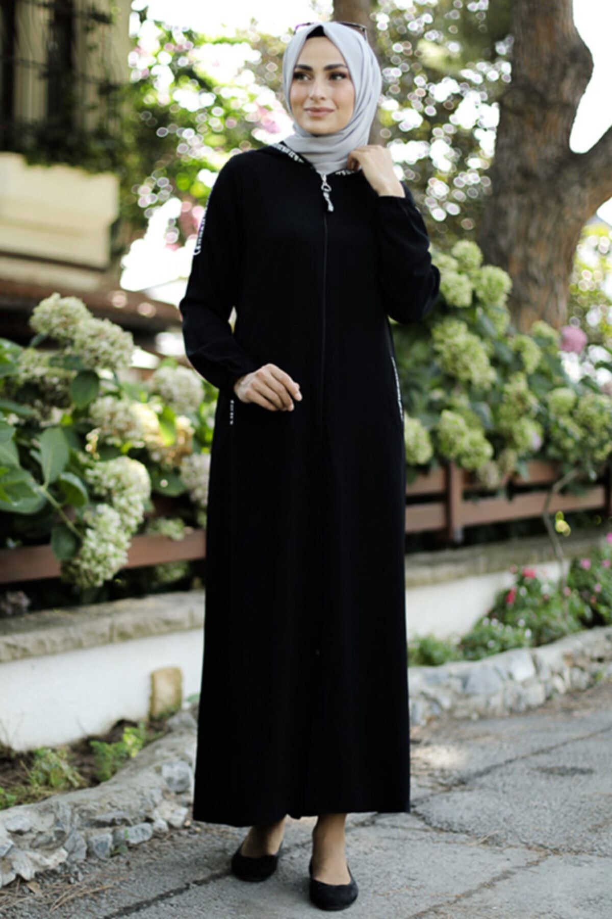 Feiza Collection Spor Tesettür Ferace Siyah