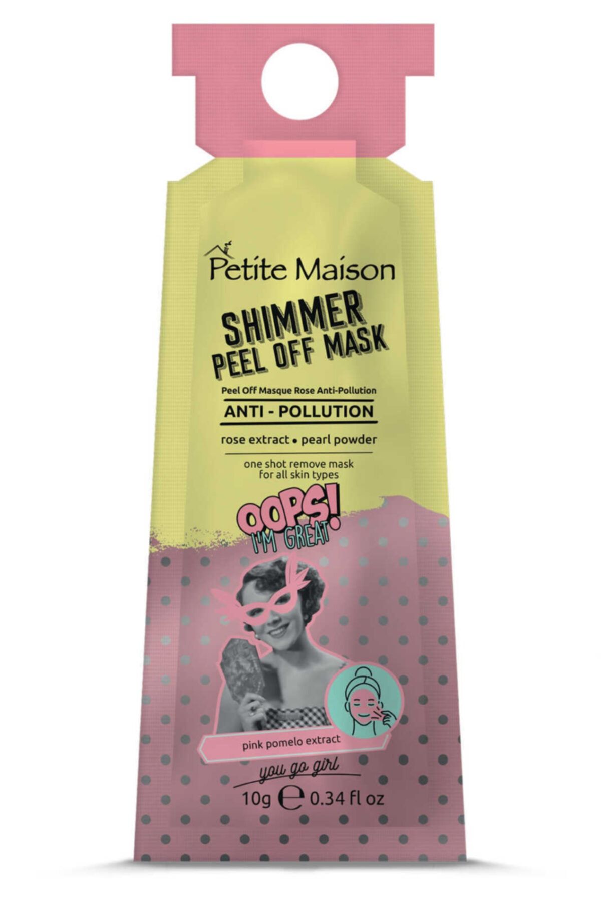 Petite Maison Petite Masion Işıltılı Cilt Tonu Dengeleyici Soyulabilir Maske 10 Ml