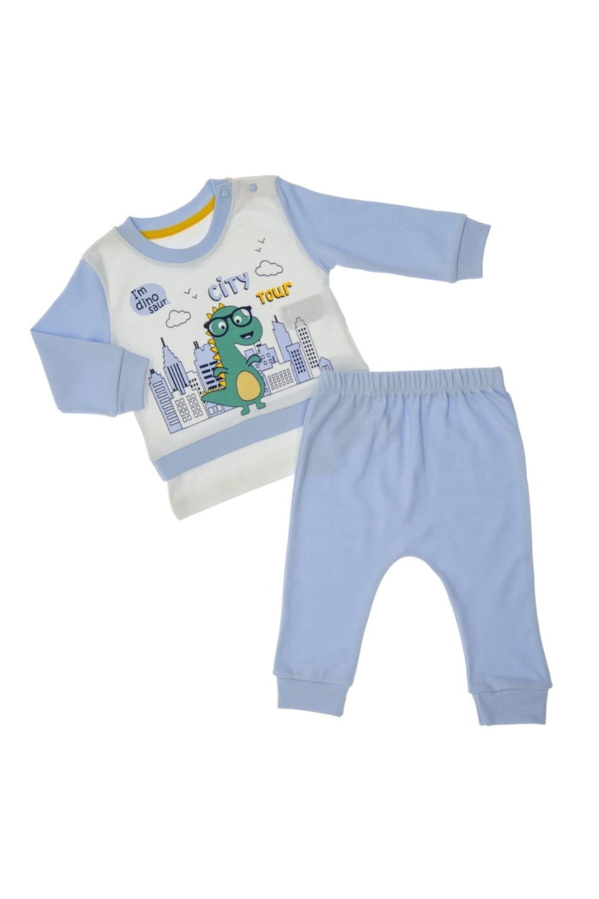 Little Gift Bebek Pijama Takımı Dinazor Baskılı