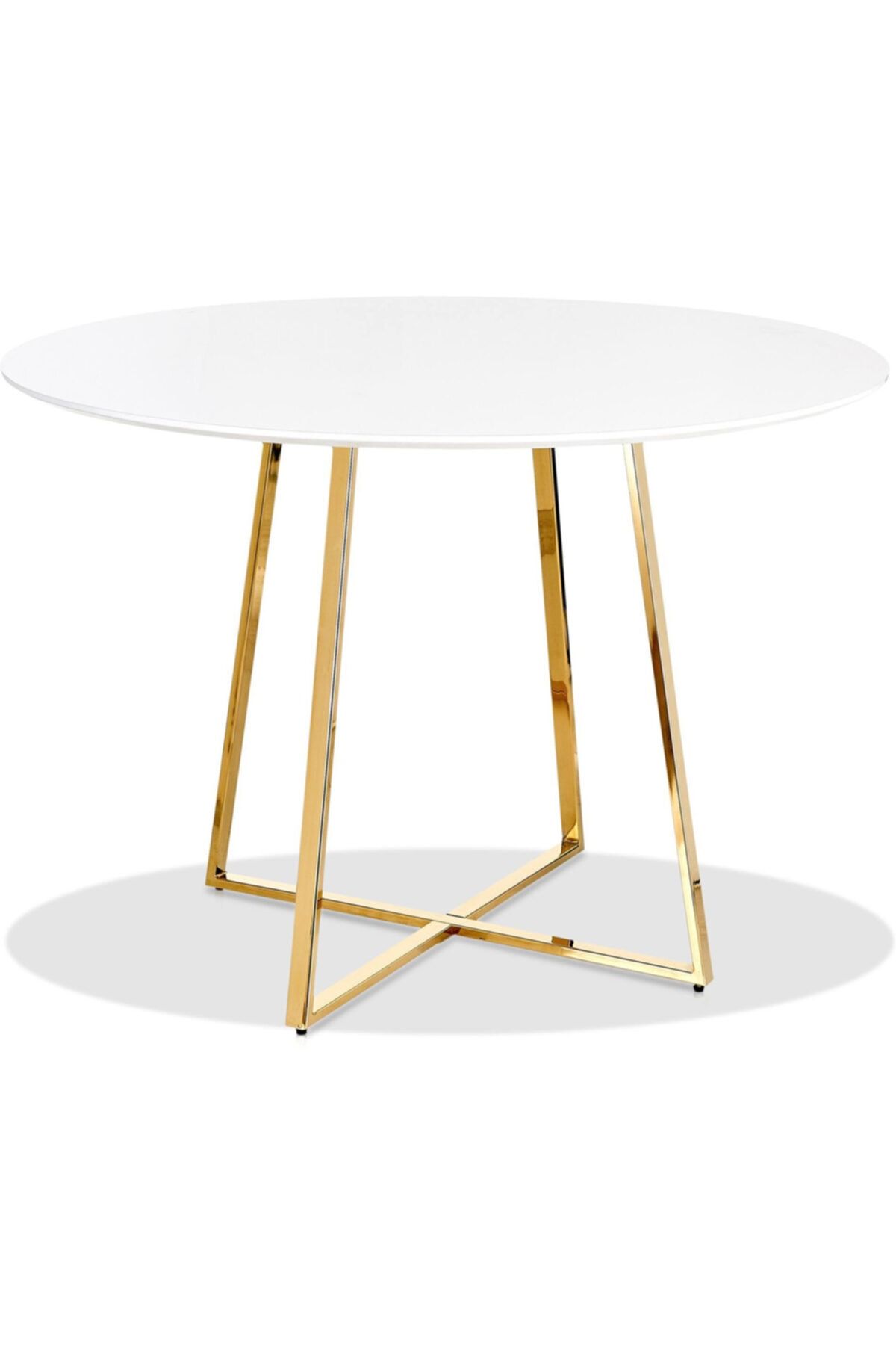 WoodVizyon Mill Yemek Masası Gold