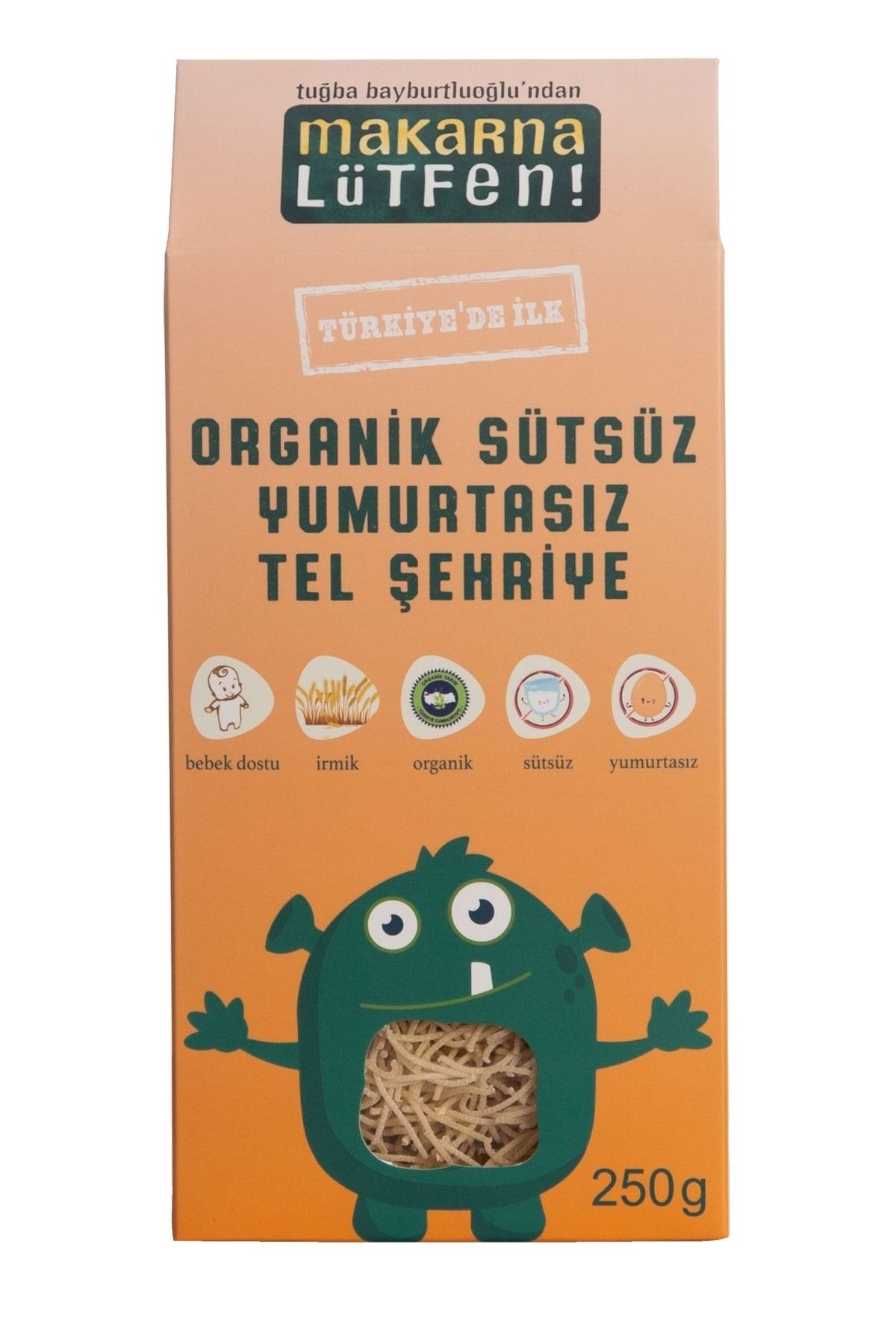 Makarna Lütfen Organik Sütsüz Yumurtasız Tel Şehriye