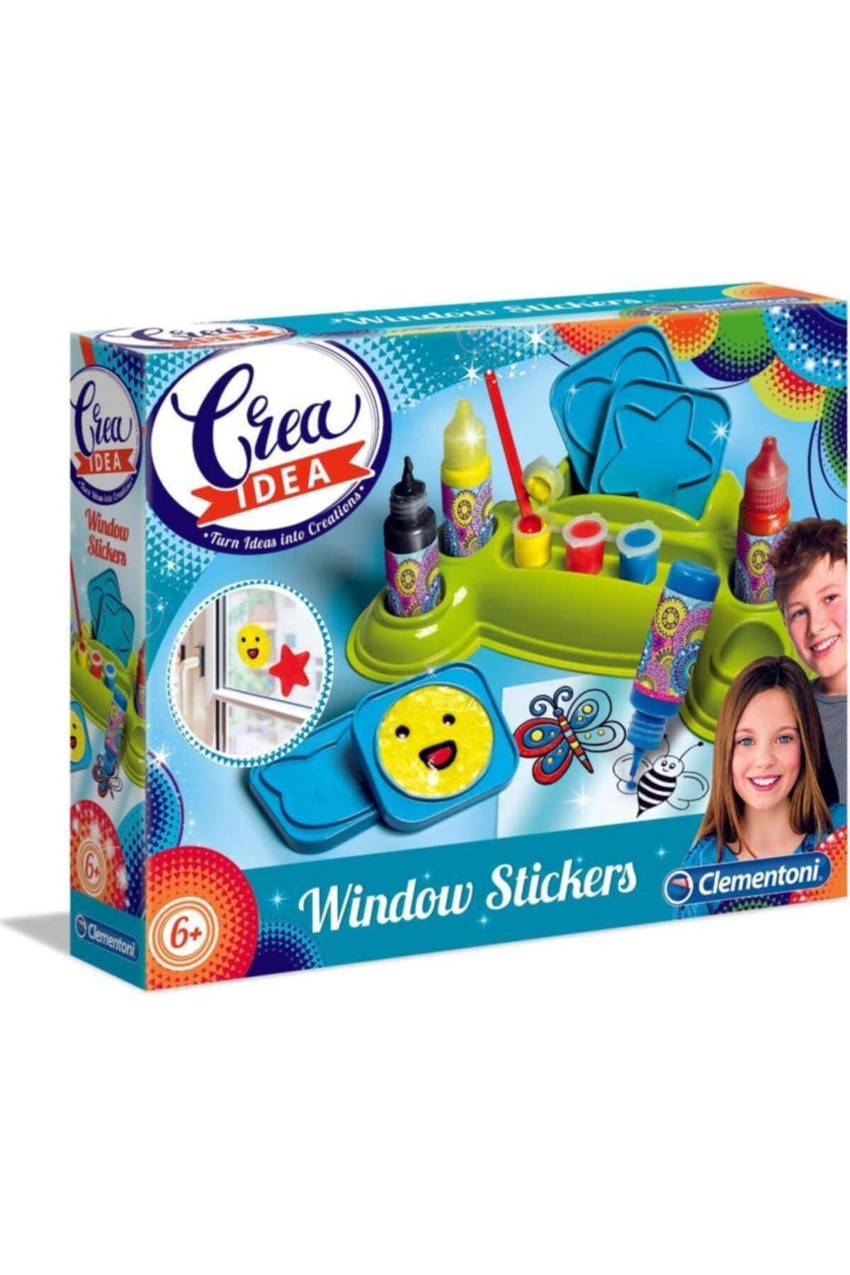 CLEMENTONI Crea Idea Pencere Çıkartmaları 18537