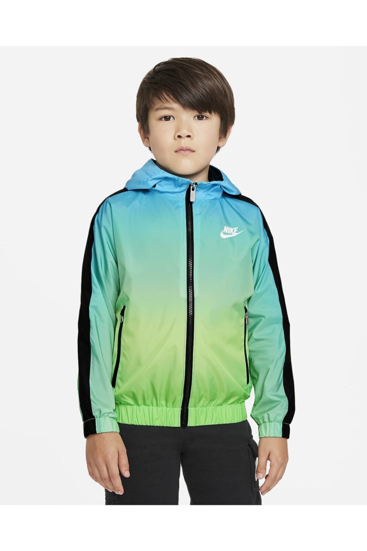 Nike Rıse Gradıent Woven Jacket Çocuk Yağmurluk