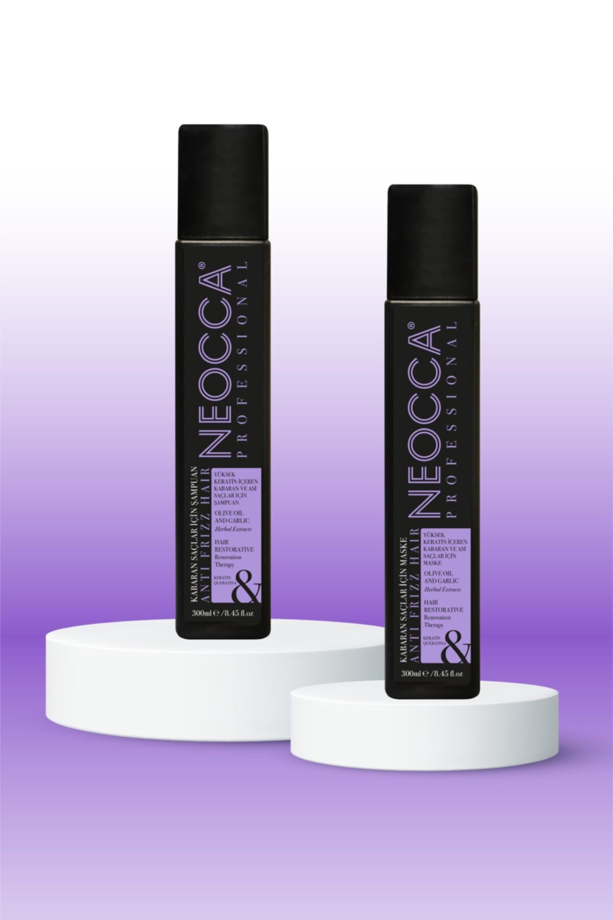 Neocca Yüksek Keratin Içeren Kabaran Ve Asi Saçlar Için Şampuan Ve Maske Seti