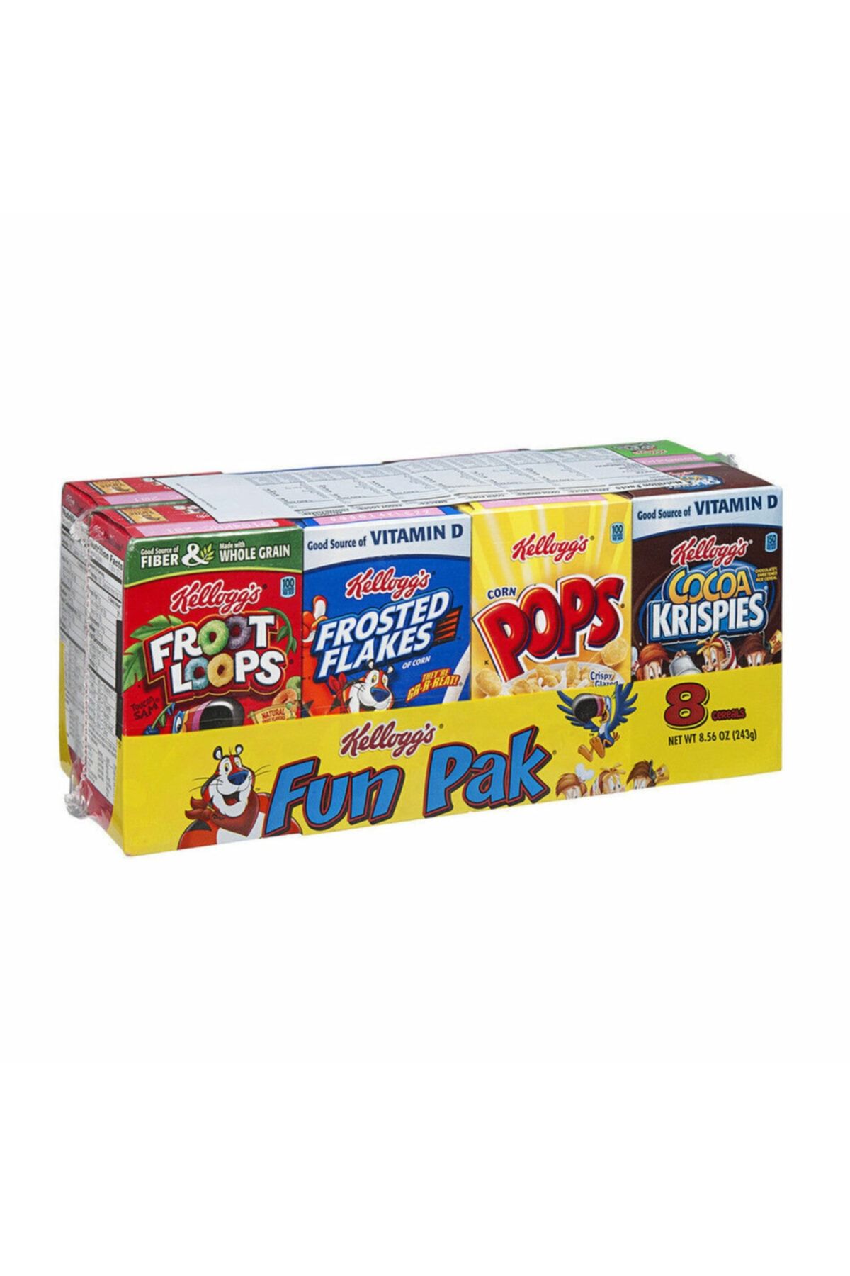 Kellogg's Fun Pak Breakfast Cereal Karışık Kahvaltılık Gevrek 243gr 8 Adet