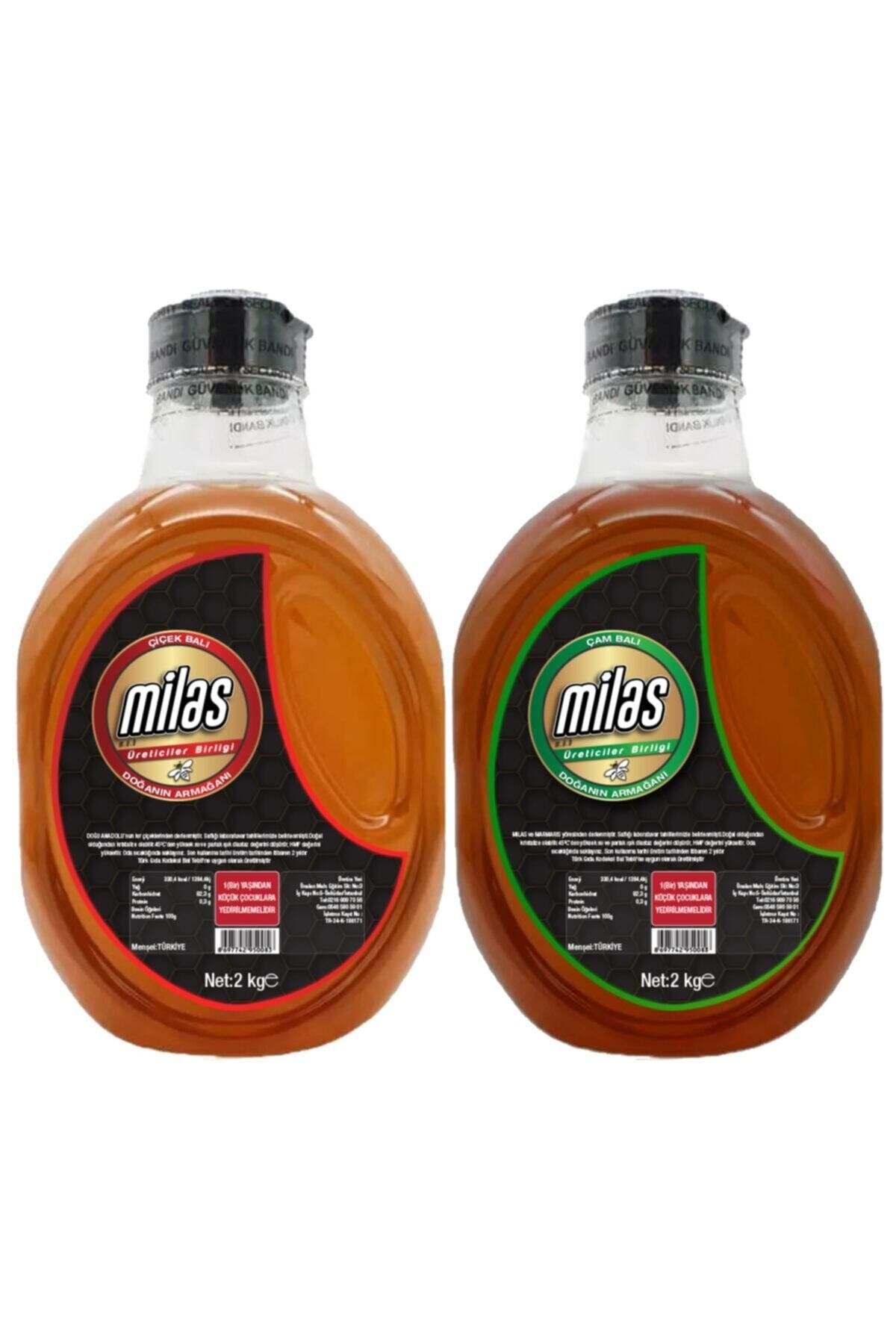 MİLAS ÜRETİCİLER BİRLİĞİ Süzme Çiçek Balı 2 Kg Süzme Çam Balı 2 Kg