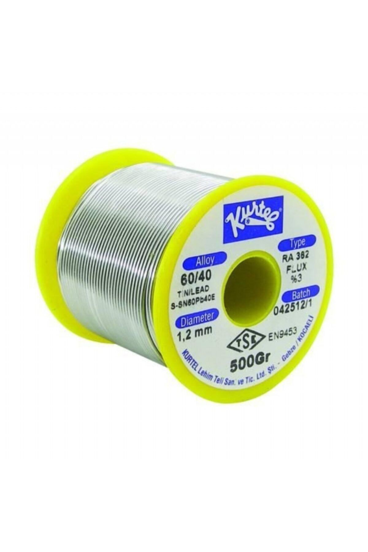 ATAELEKTRONİK Orjinal Kurtel Yarım Kilo 1.2 Mm 500 Gr Gram 1,2mm Lehim Teli Pastalı Ince Yarım Kilo