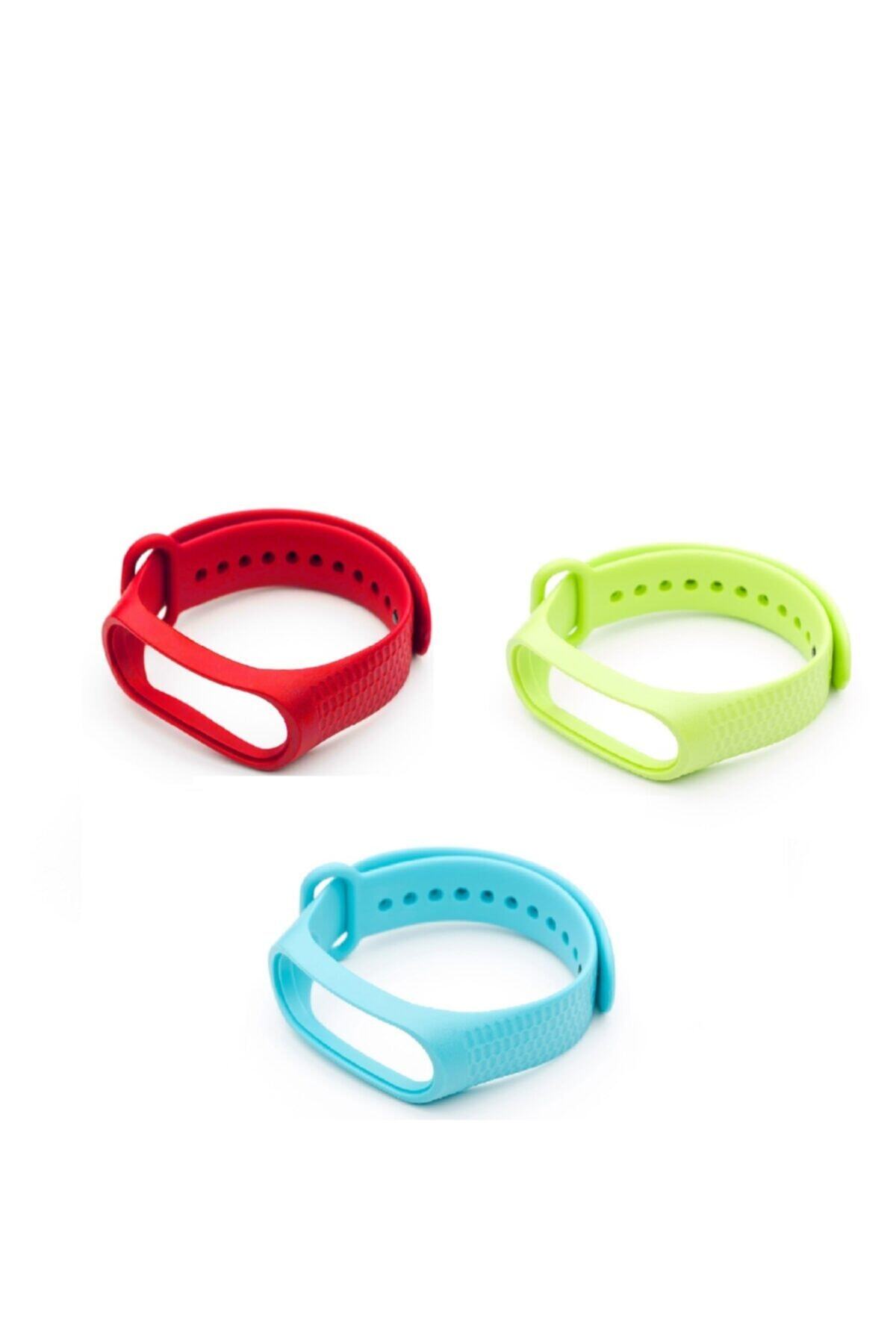 nomino Xiaomi Mi Band 3-4 Silikon Kordon 3'lü Set