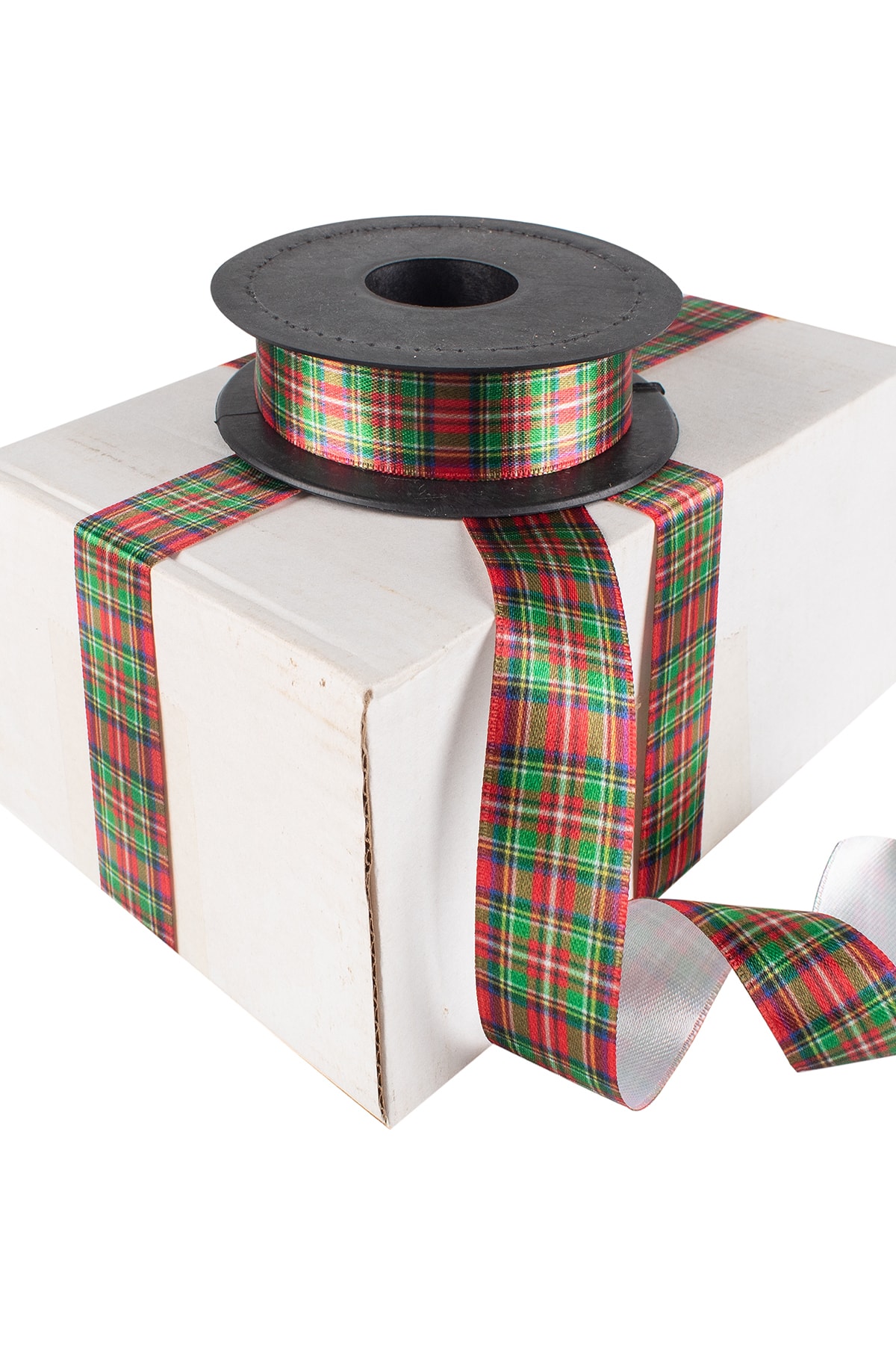 Kına Atölyesi Yılbaşı Ekoseli Kurdela 15 Mt 2,5 Cm