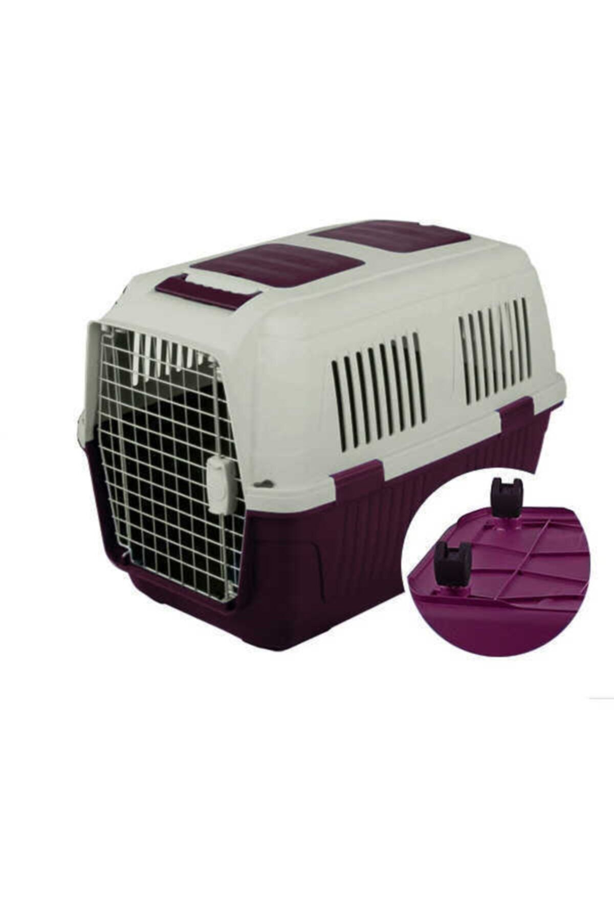 Strong Cd6 Köpek Taşıma Çantası Tekerlekli Bordo 82x57x60cm