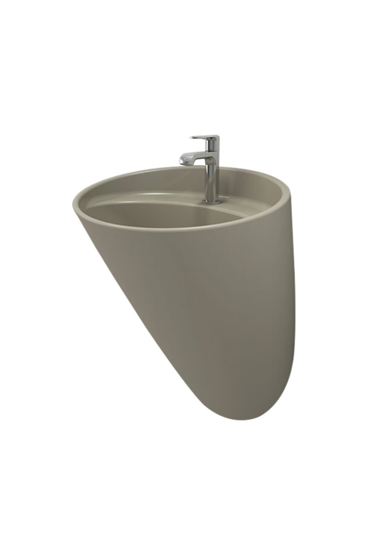 Bocchi Venezia Asma Monoblok Lavabo 54x47 cm Mat Kaşmir