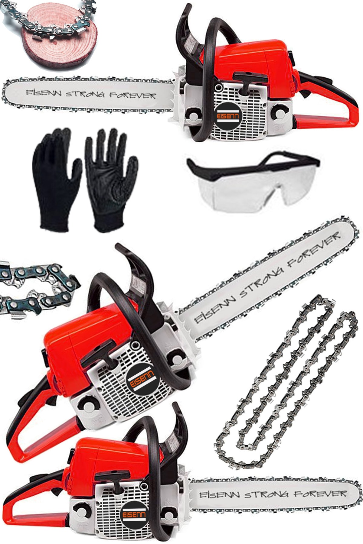 Eisenn Germany Technology Prosaw 7400 6.4 Hp Ağaç Dal Odun Kesim Bıçkı Hızar Motoru Hediyeli