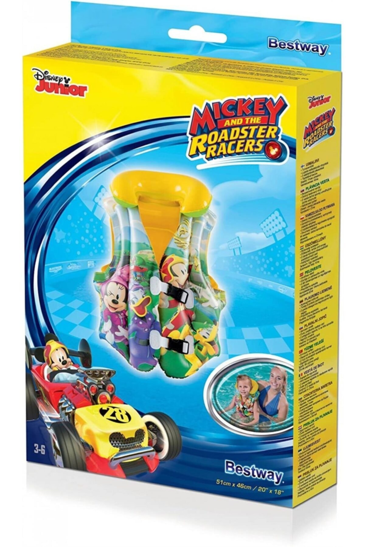 BESTWAY 51x46cm Mickey Mouse Can Yeleği