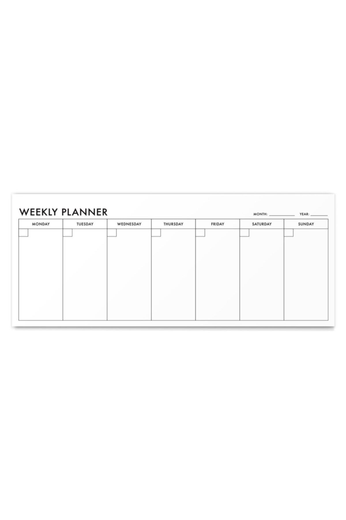 bi'aldım Haftalık Planlama Not Defteri Simple Weekly Planner