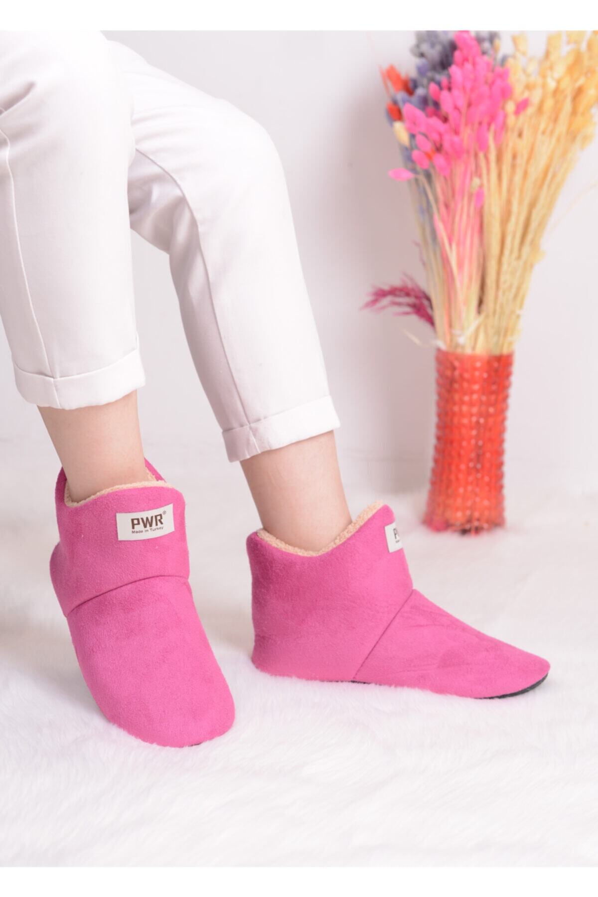 Adlax Unisex Pembe Kışlık Panduf Ev Botu Adx012