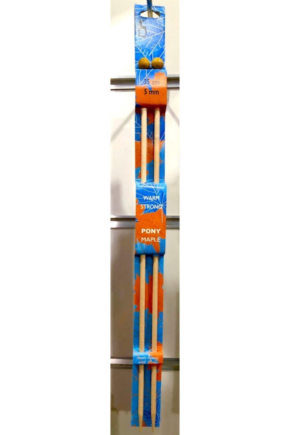 Pony 35 Cm Renkli Başlı Şiş 5 Mm