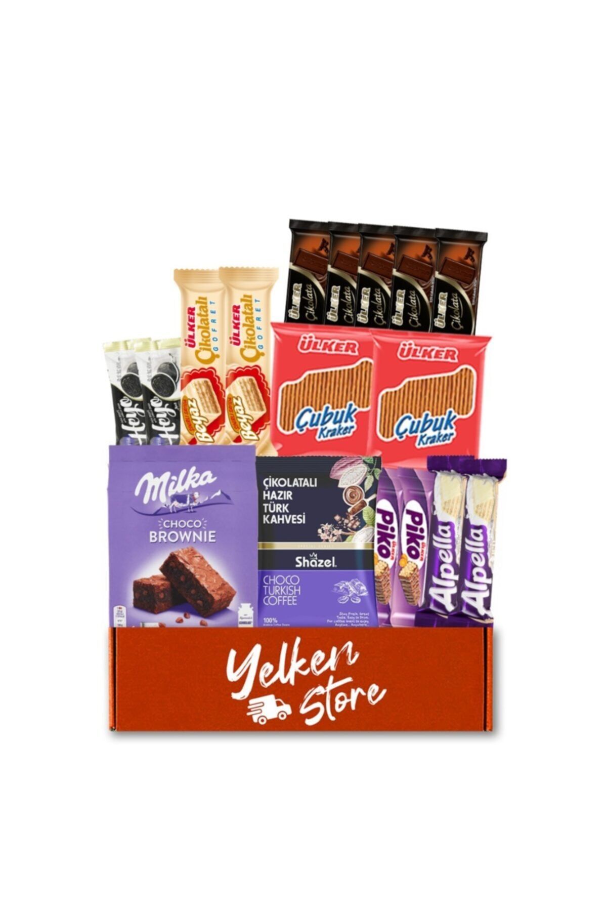 Yelken Store Kahve Yanında Milka Brownie Keyfi Çikolata Atıştırmalık Paketi