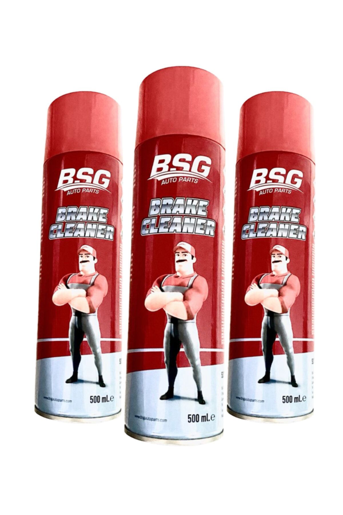 BSG Genel Ve Fren Balata Temizleme Spreyi ( 3 Adet ) ( 3 X 500 Ml )